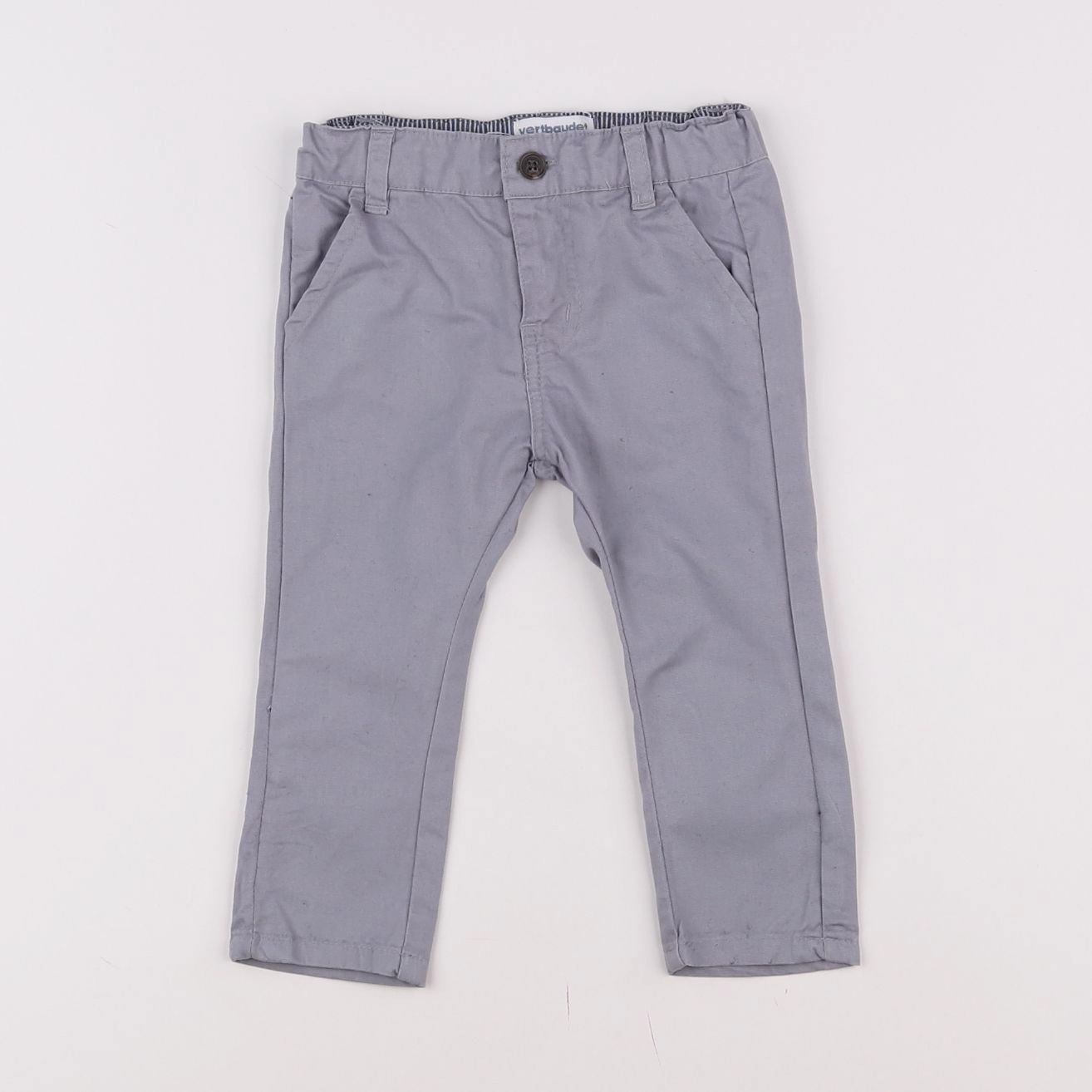 Vertbaudet - pantalon gris - 6 mois