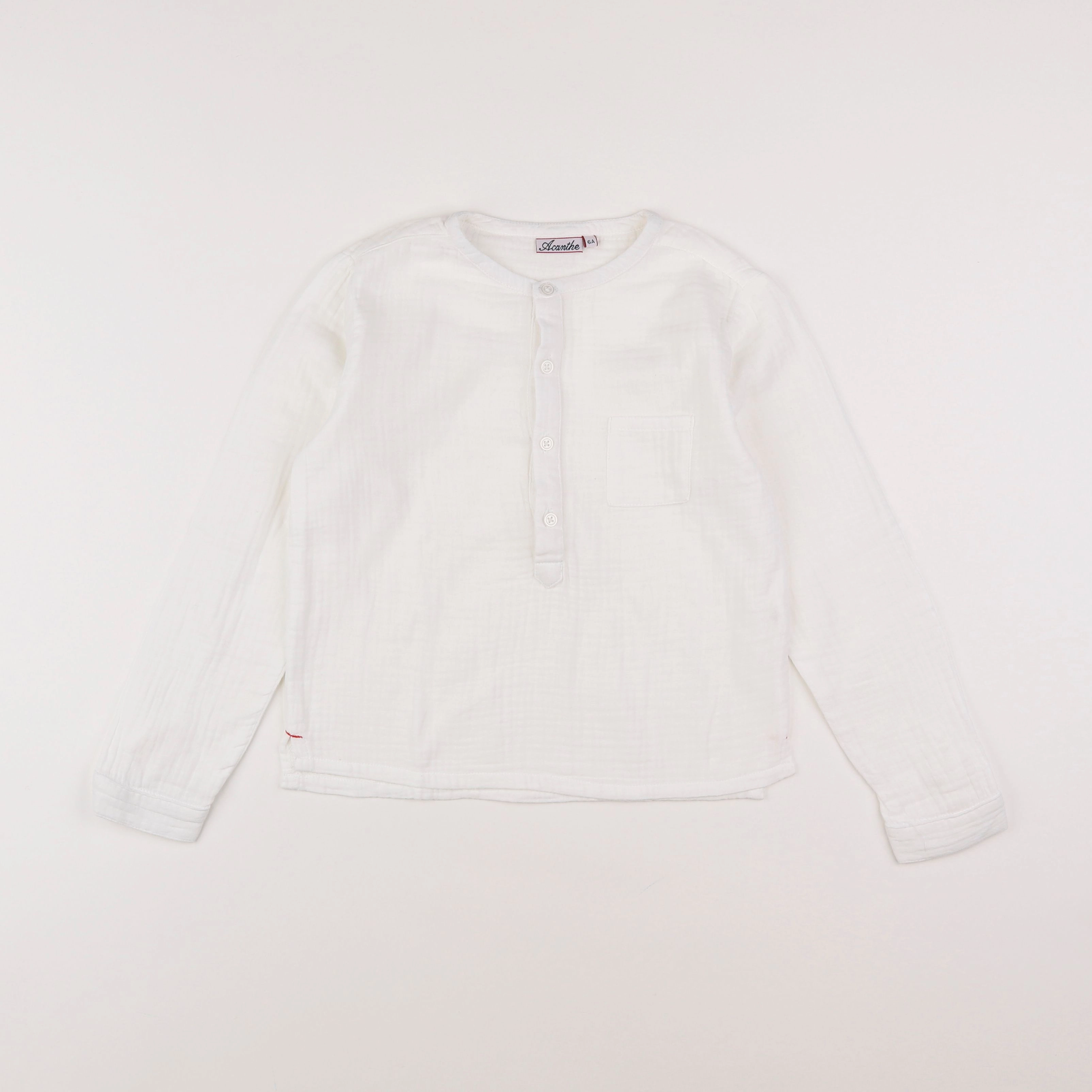 Acanthe - blouse blanc - 6 ans