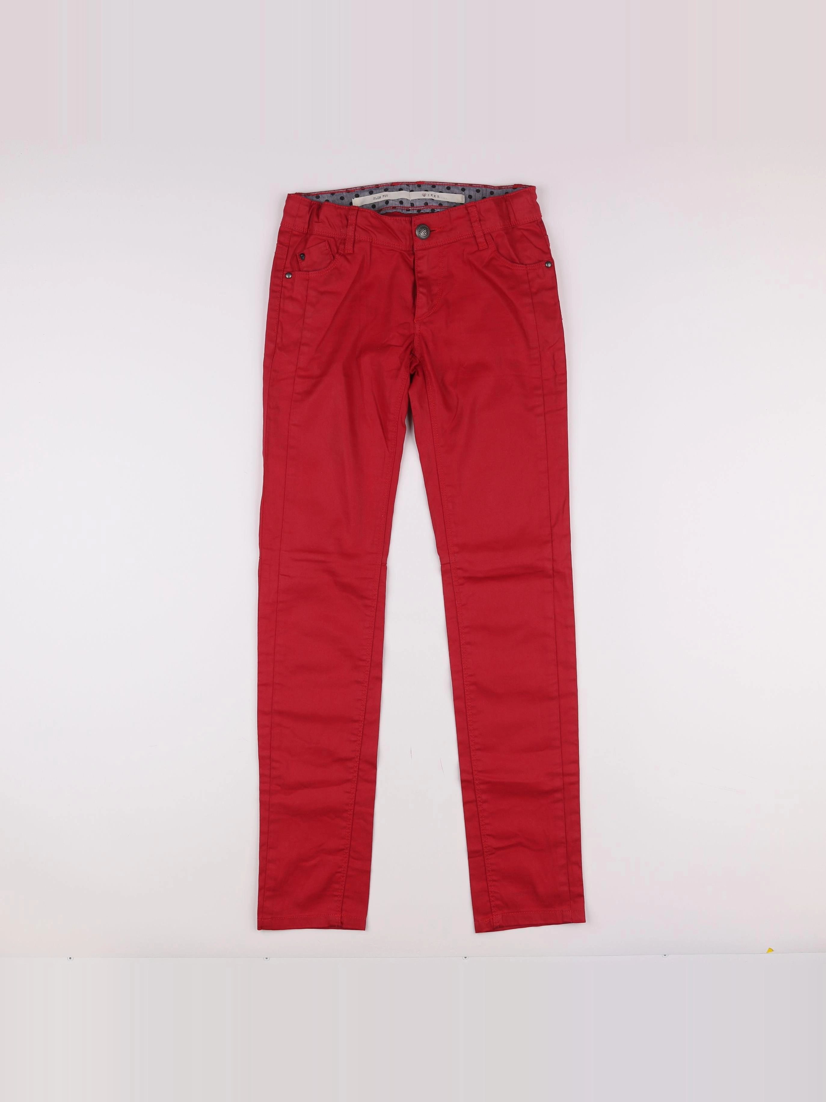 IKKS - jean rouge - 9/10 ans