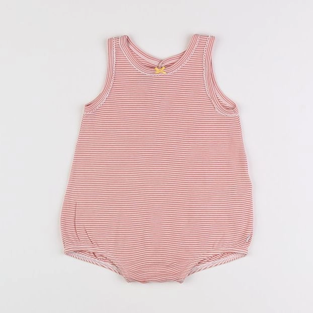 Petit Bateau - combinaison rose - 12 mois