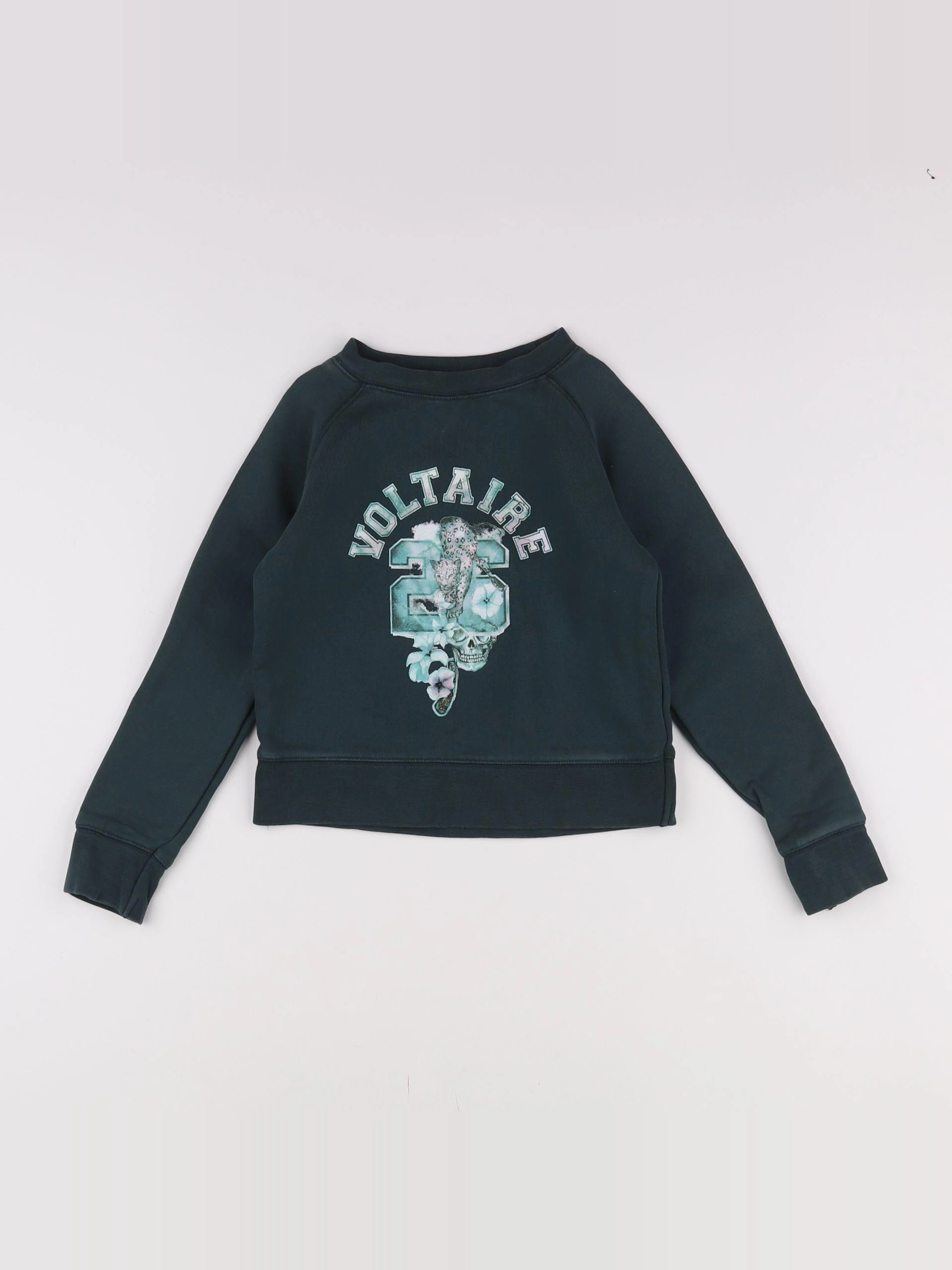 Zadig & Voltaire - sweat vert - 6 ans