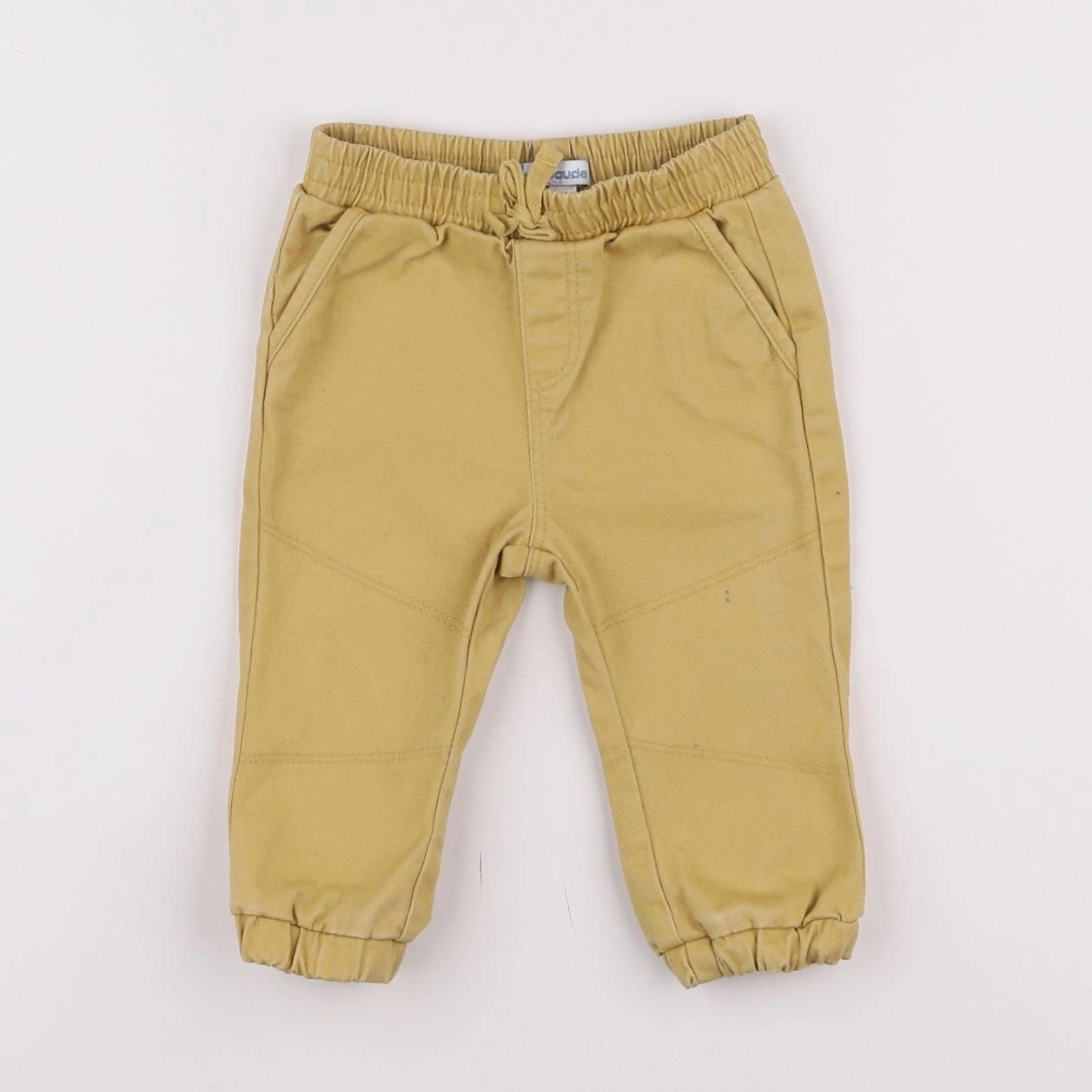 Vertbaudet - pantalon jaune - 9 mois