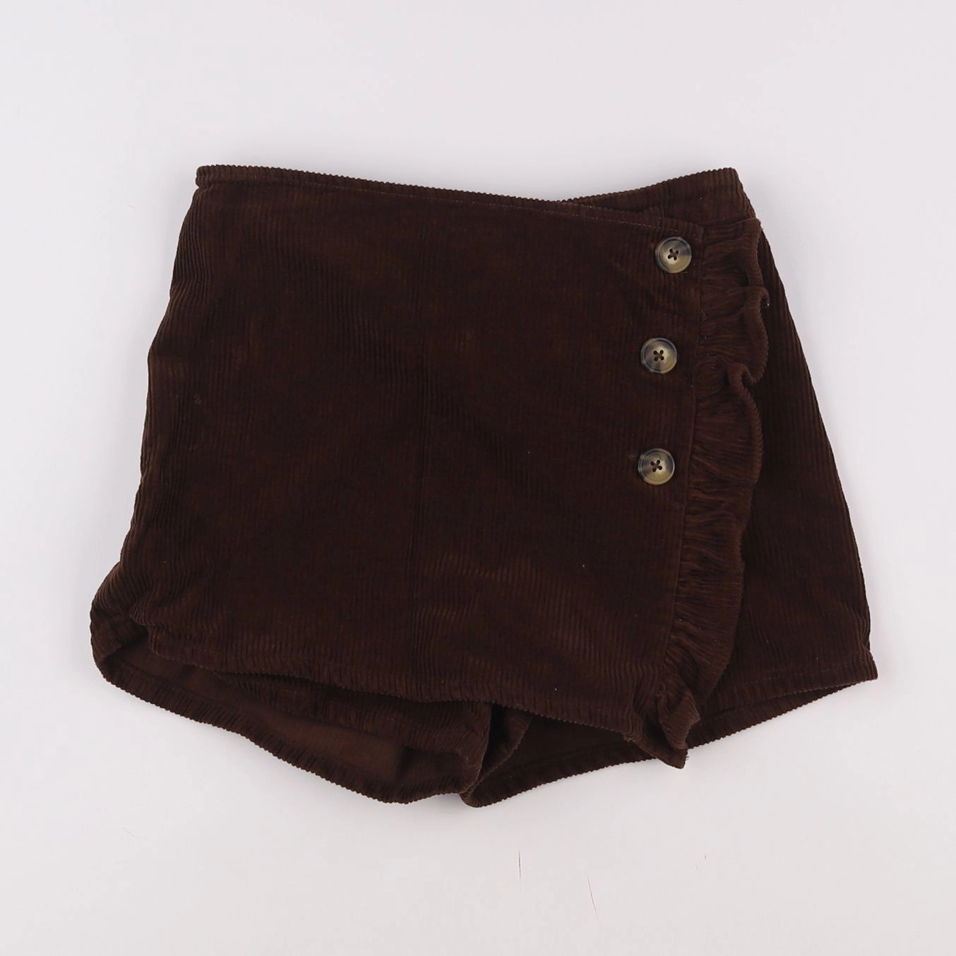 Vertbaudet - jupe short marron - 10 ans
