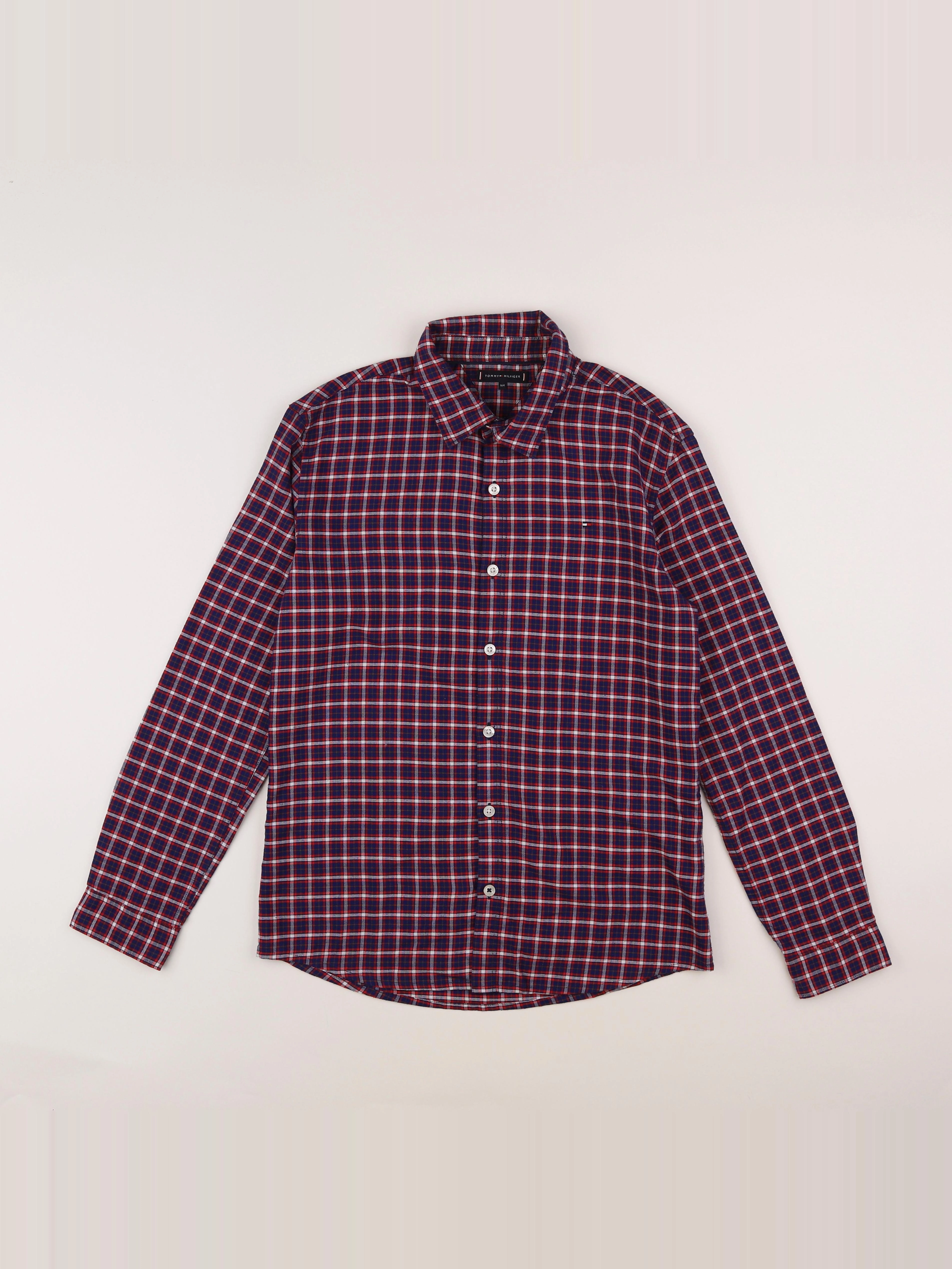 Tommy Hilfiger - chemise rouge, bleu - 14 ans