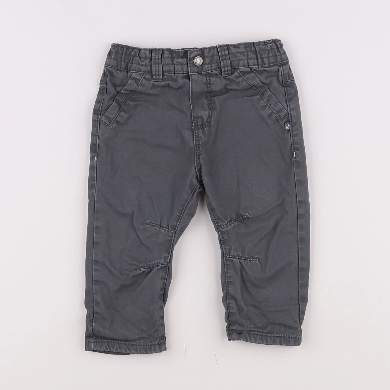 Vertbaudet - pantalon gris - 12 mois