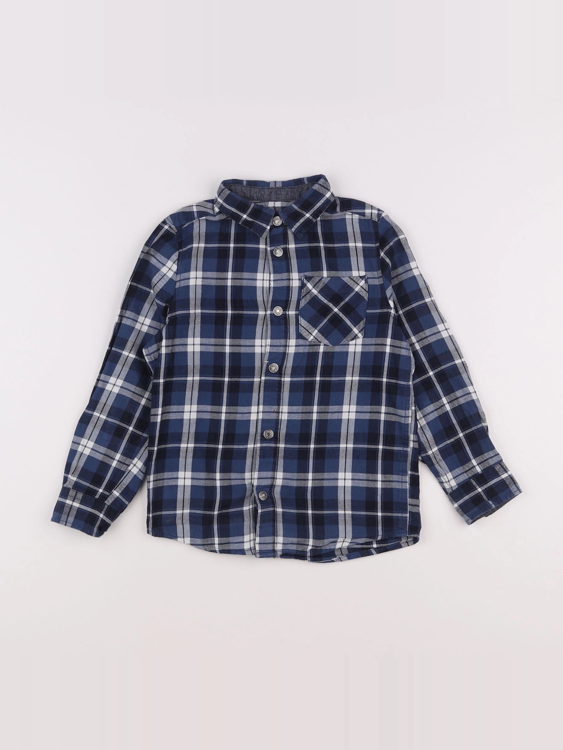 Vertbaudet - chemise bleu - 6 ans