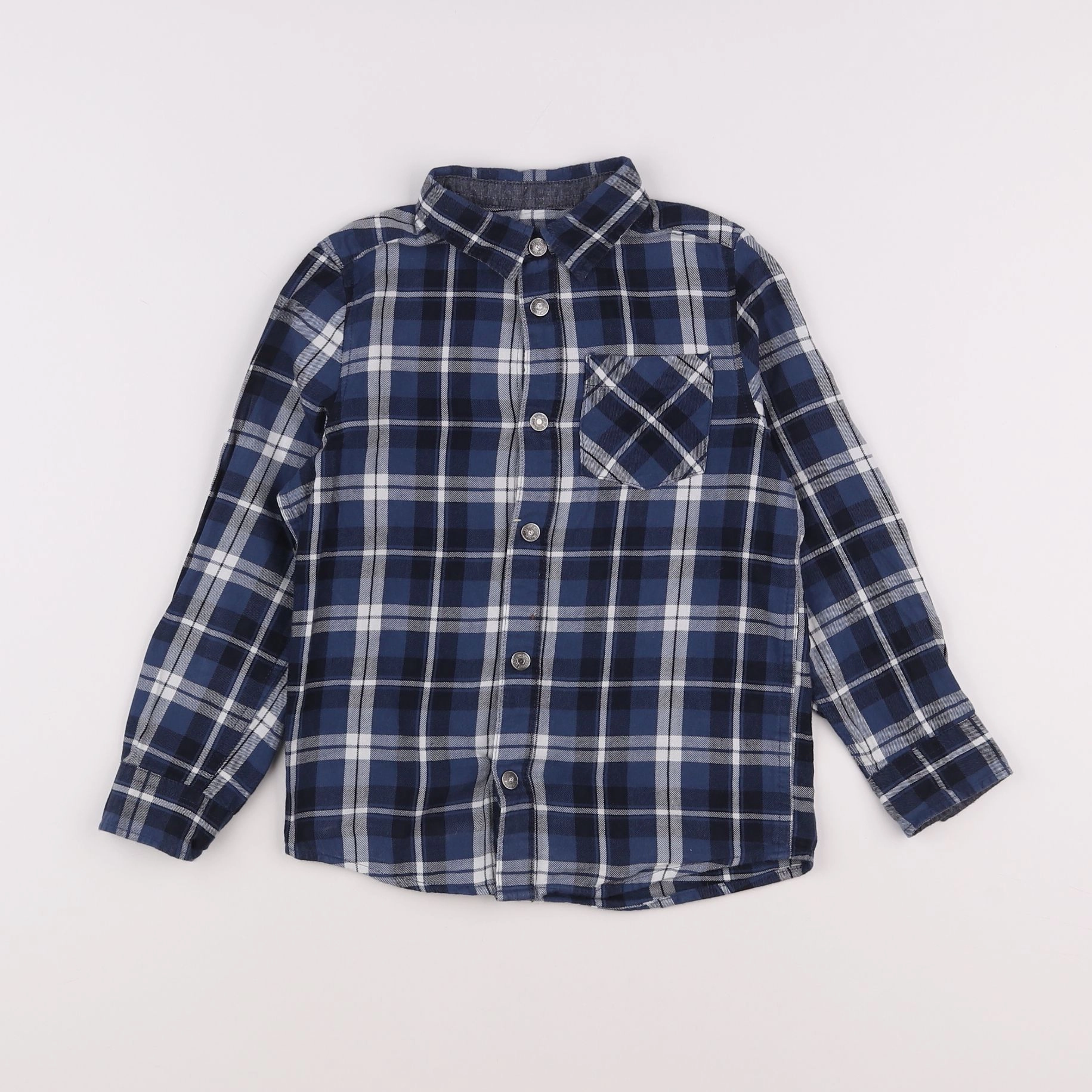 Vertbaudet - chemise bleu - 6 ans