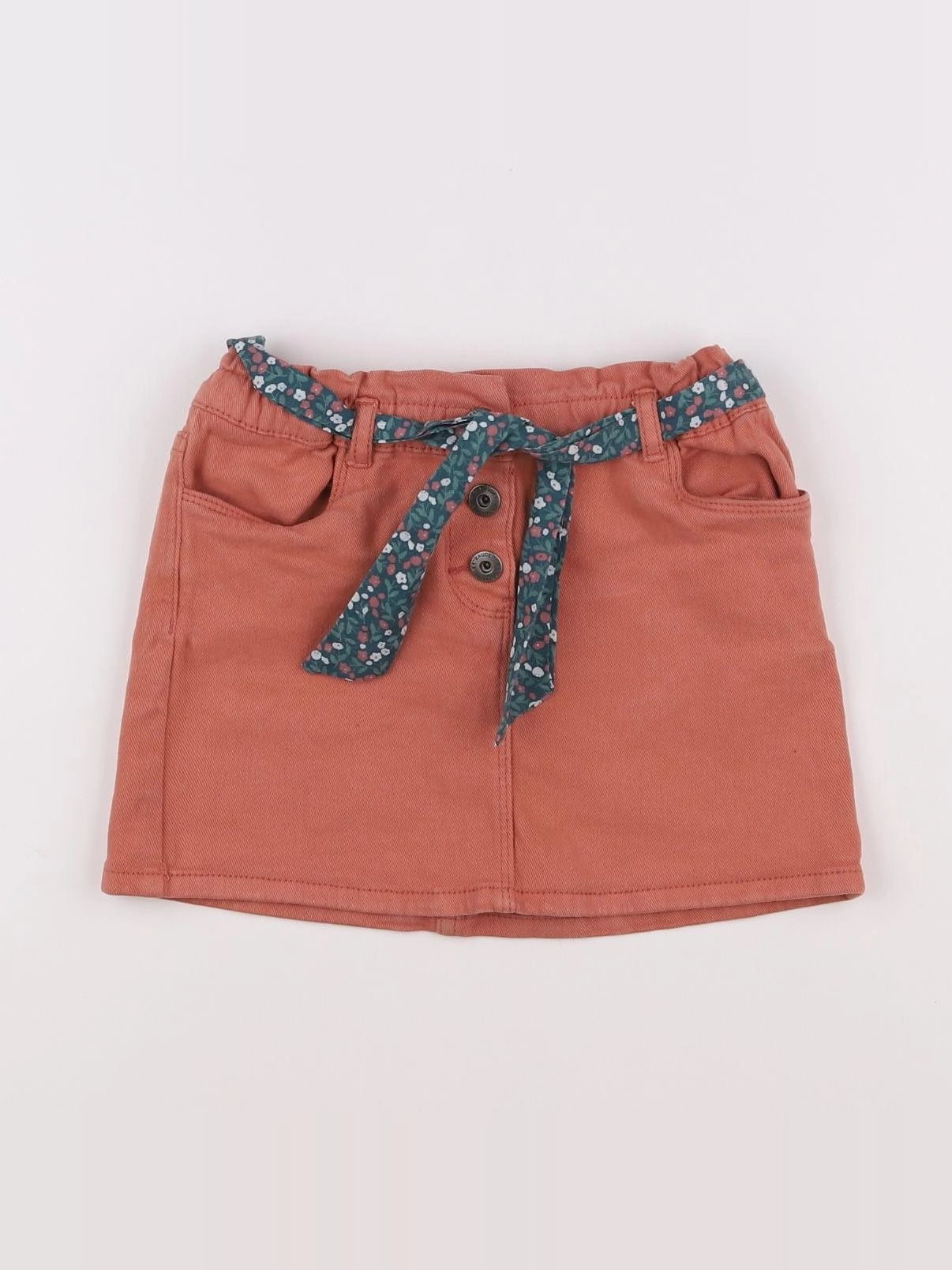 Vertbaudet - jupe orange - 6 ans