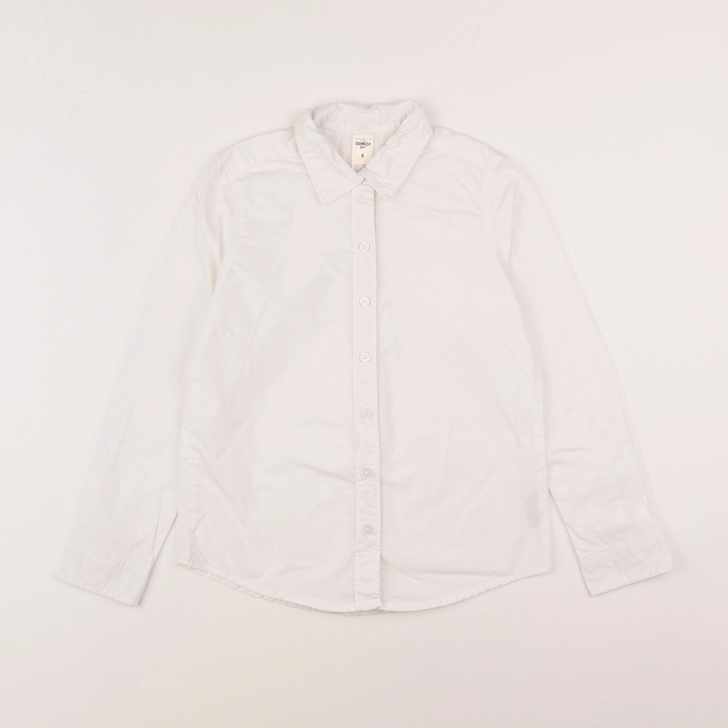 Oshkosh - chemise blanc - 8 ans