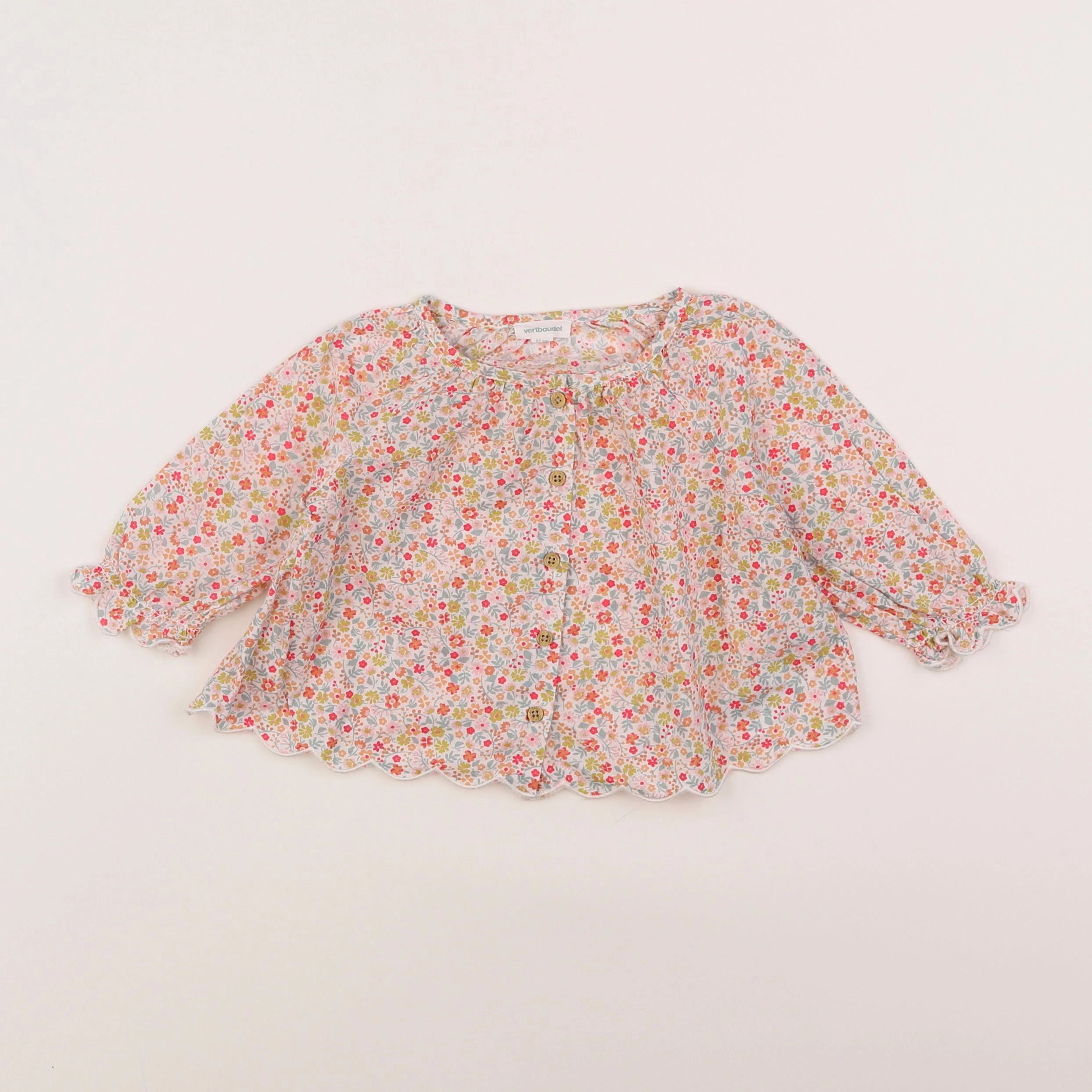Vertbaudet - blouse multicolore - 6 mois