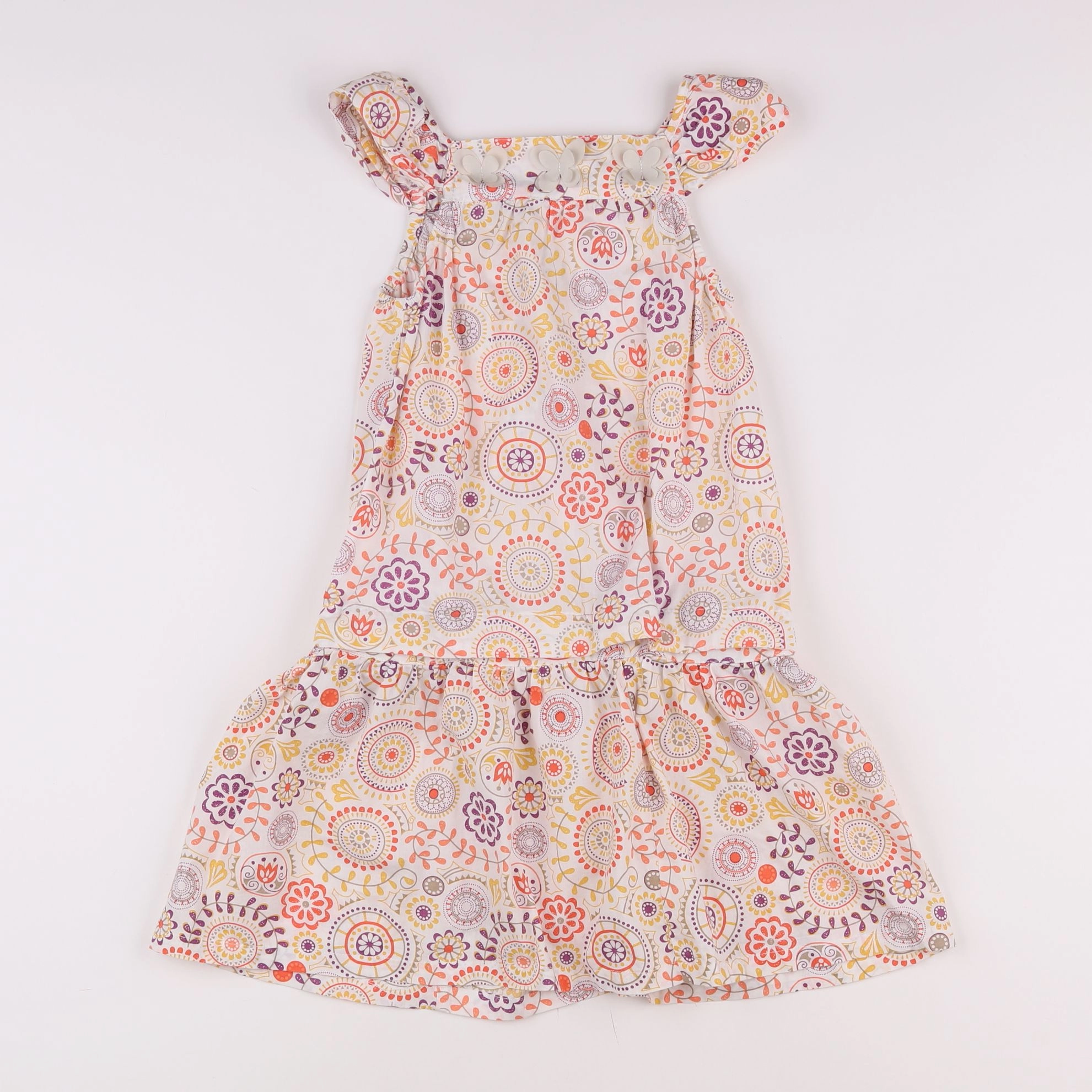 Vertbaudet - robe multicolore - 6 ans
