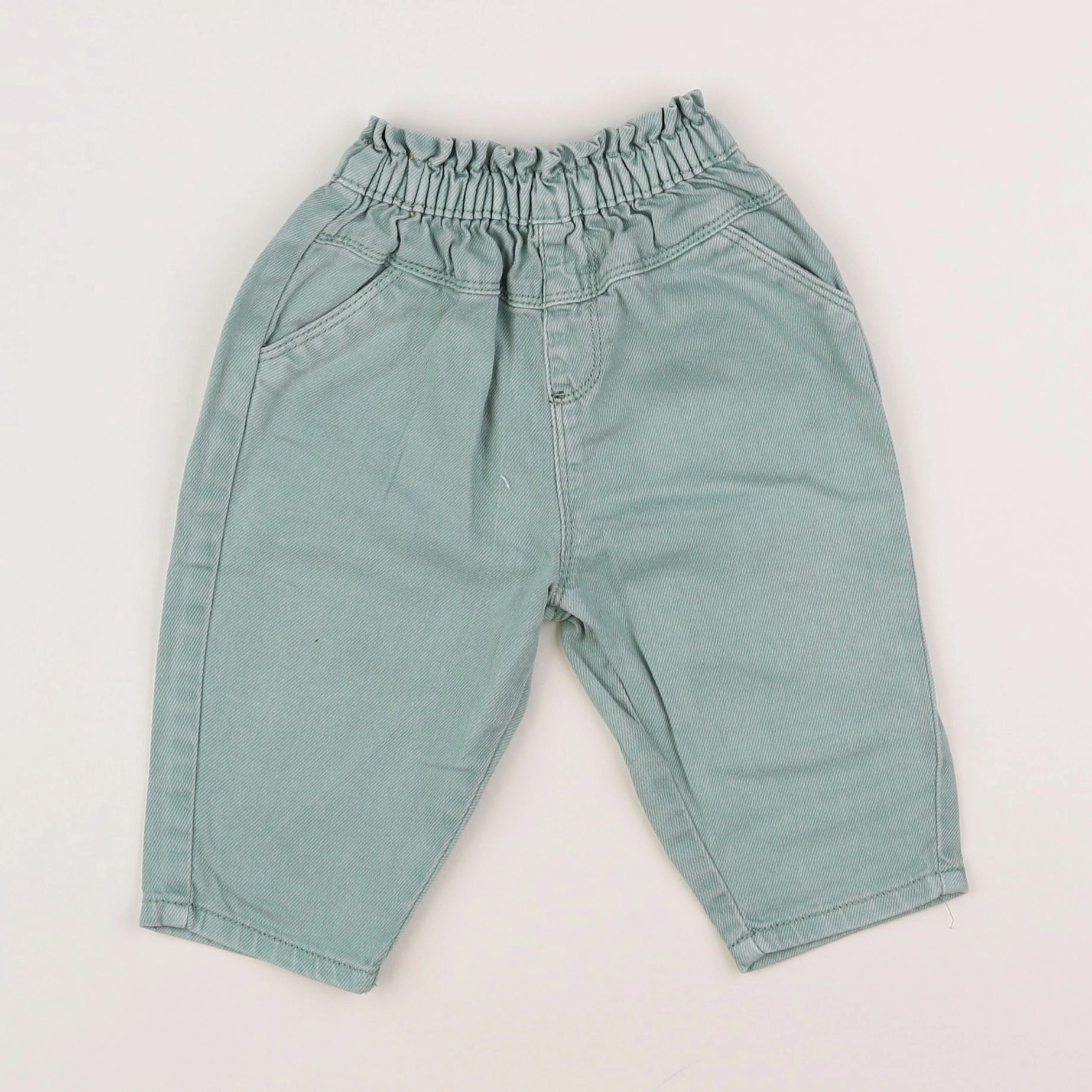 Vertbaudet - pantalon bleu - 3 mois