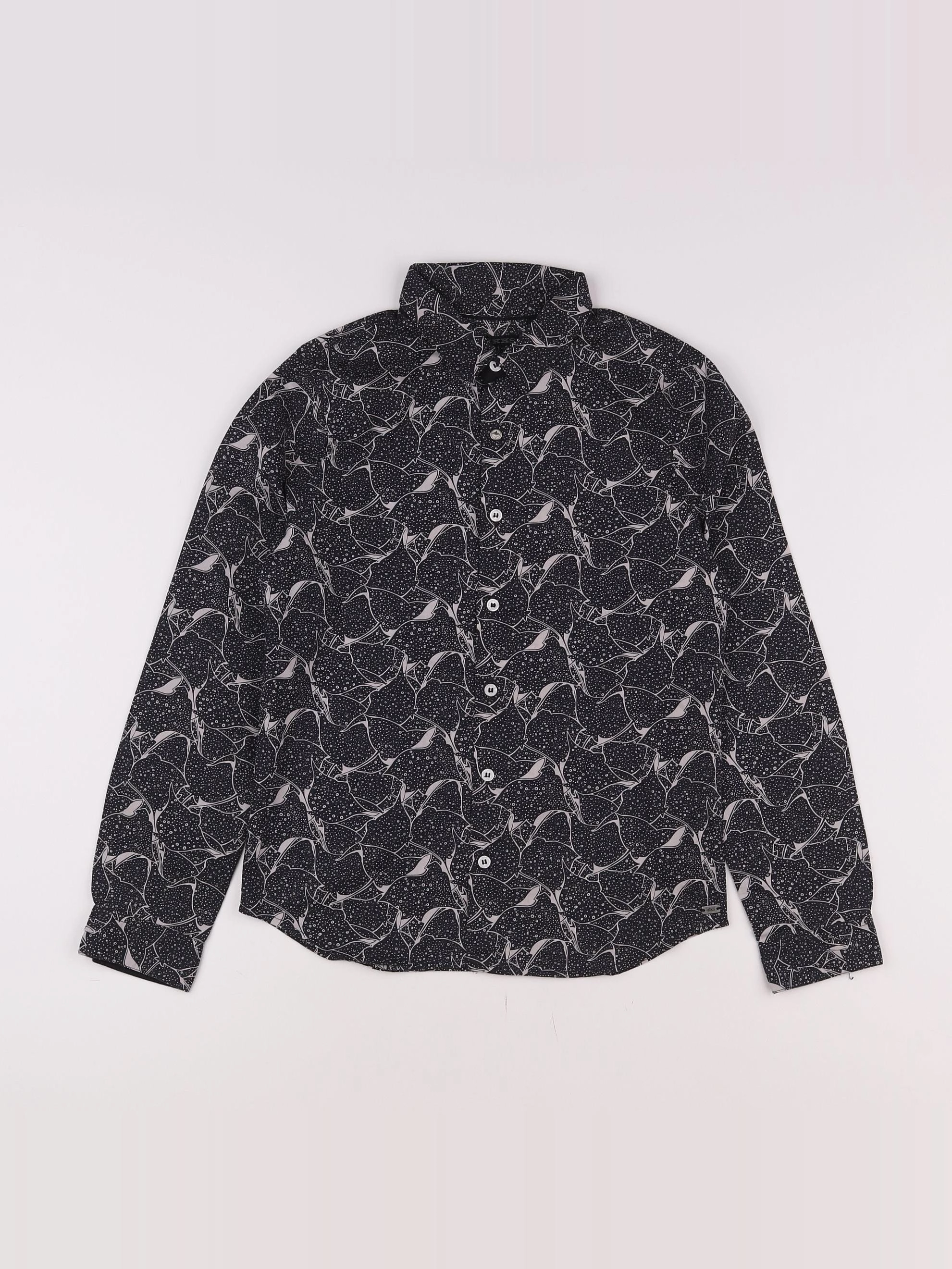IKKS - chemise noir - 10 ans