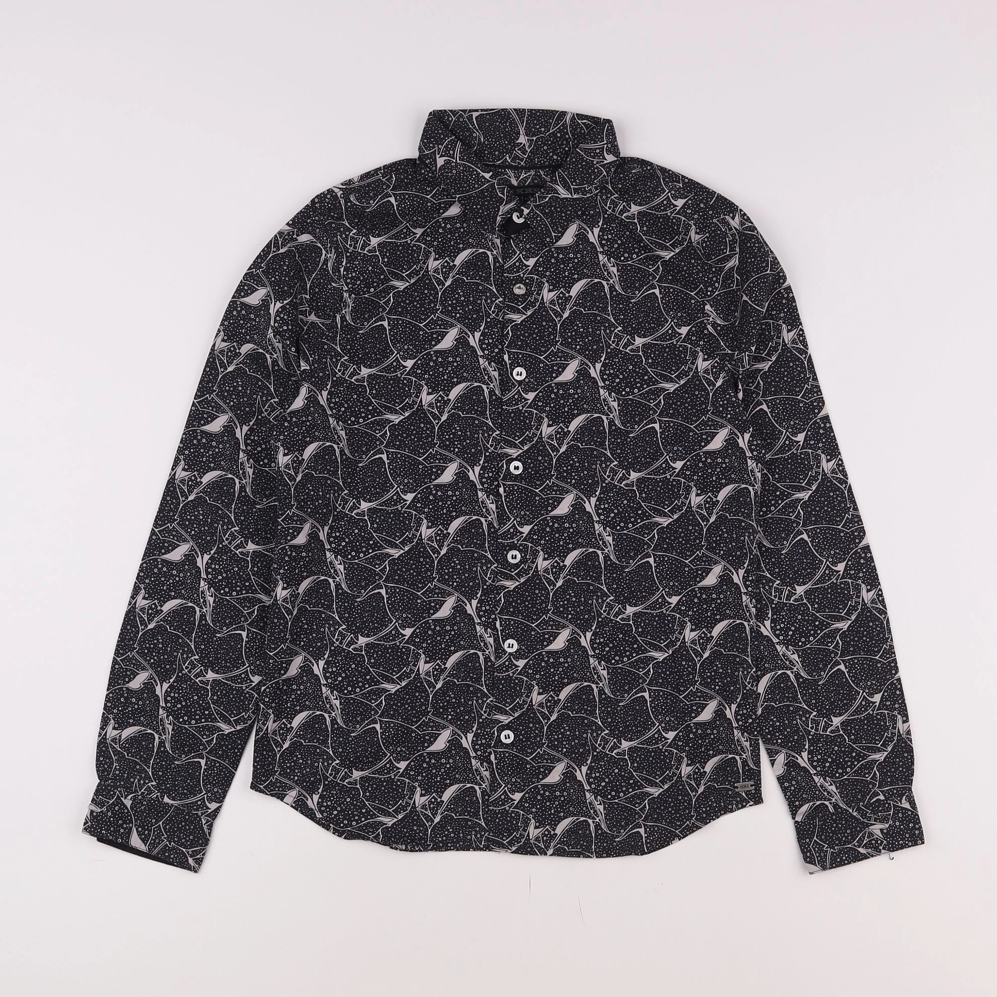 IKKS - chemise noir - 10 ans