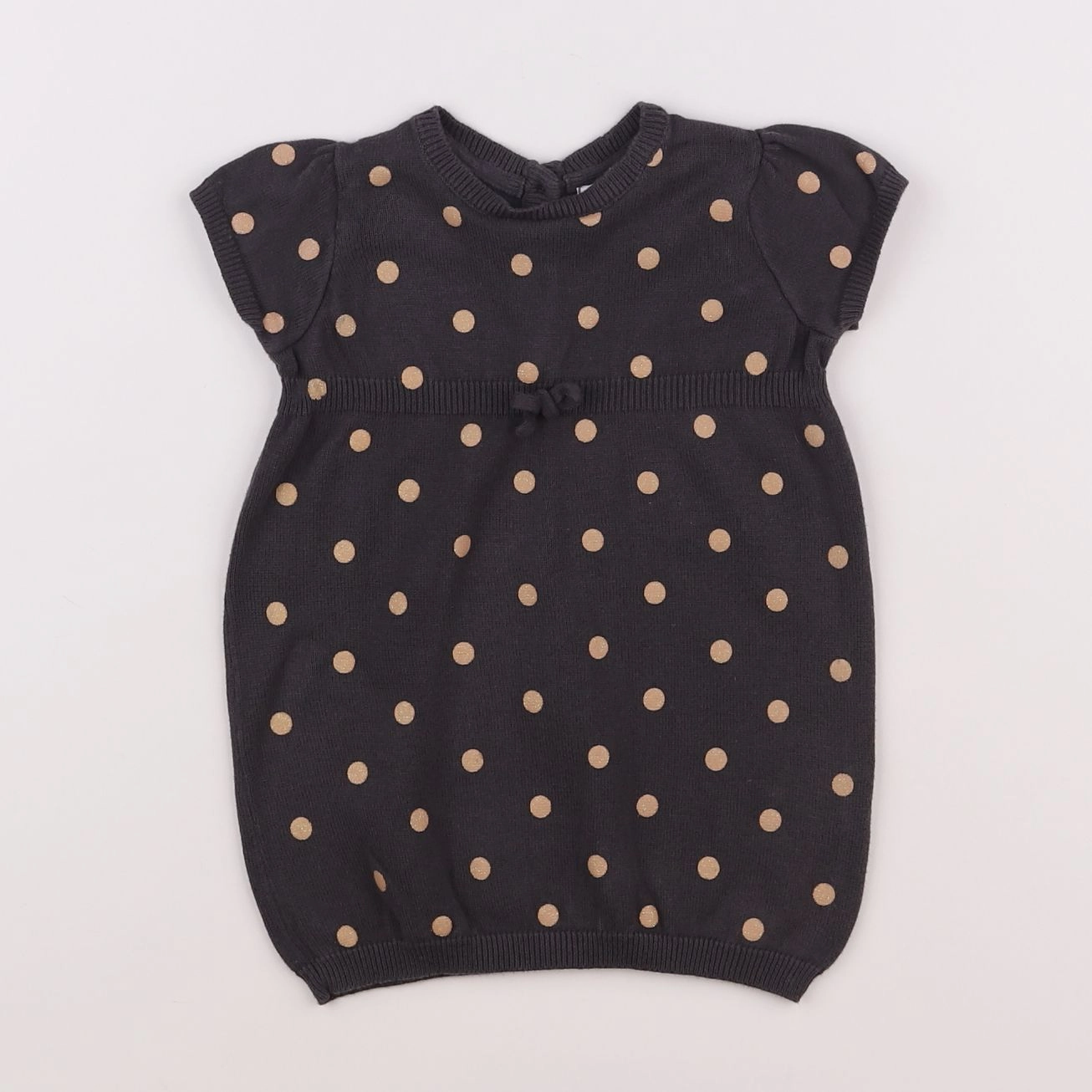 Vertbaudet - robe gris - 9 mois
