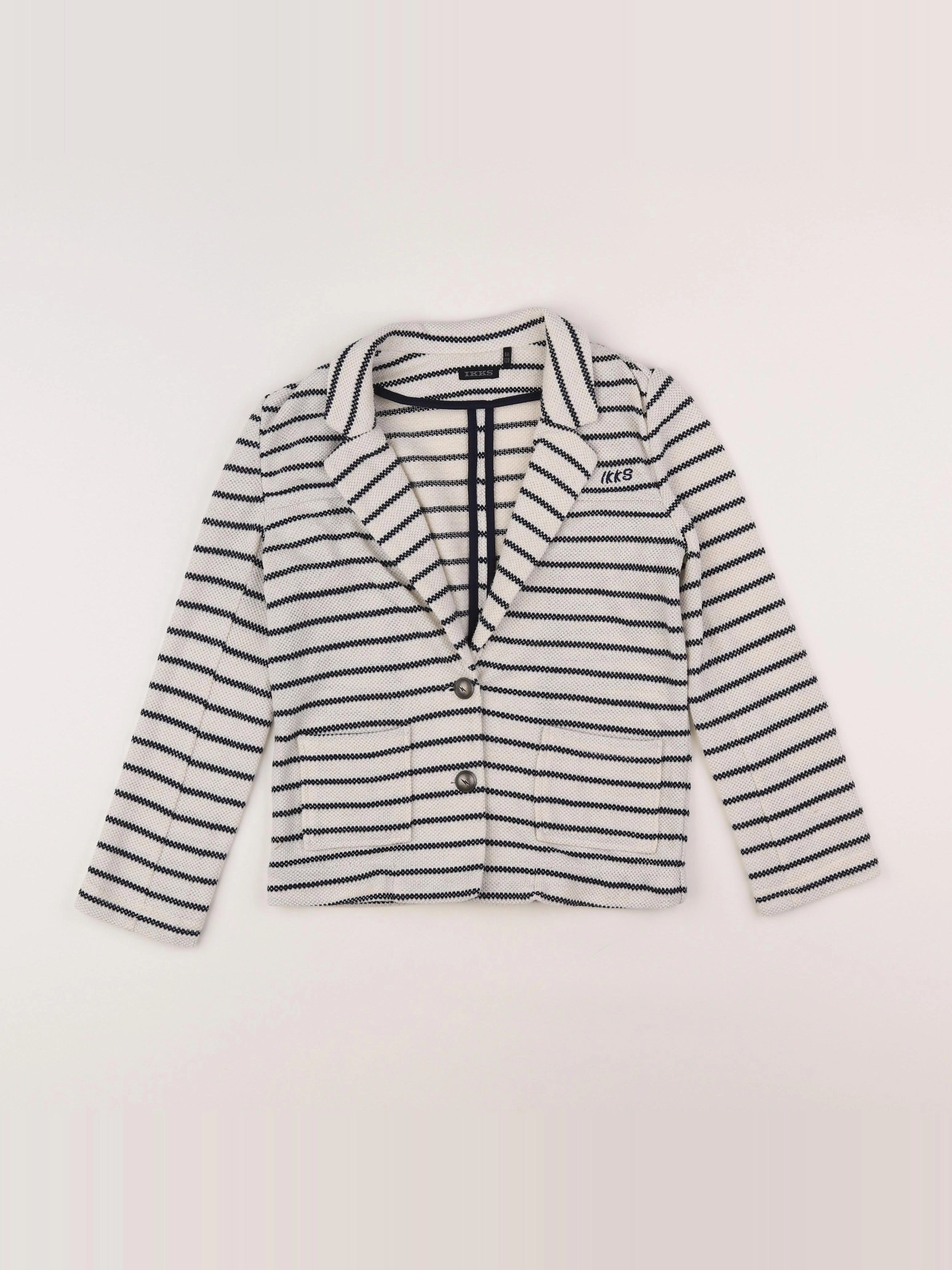 IKKS - veste blanc, bleu - 8 ans