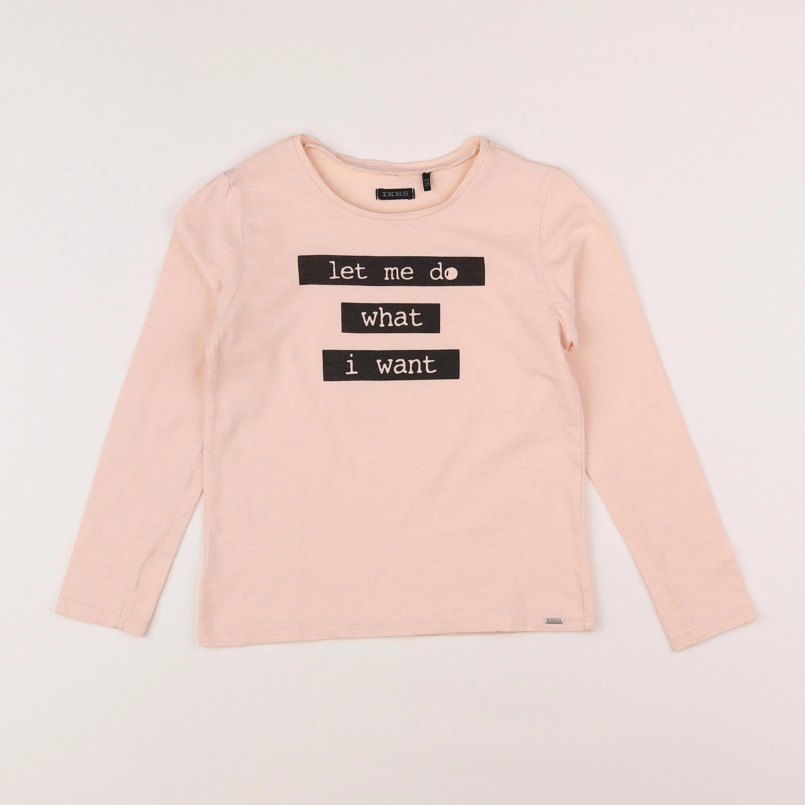 IKKS - tee-shirt rose - 8 ans