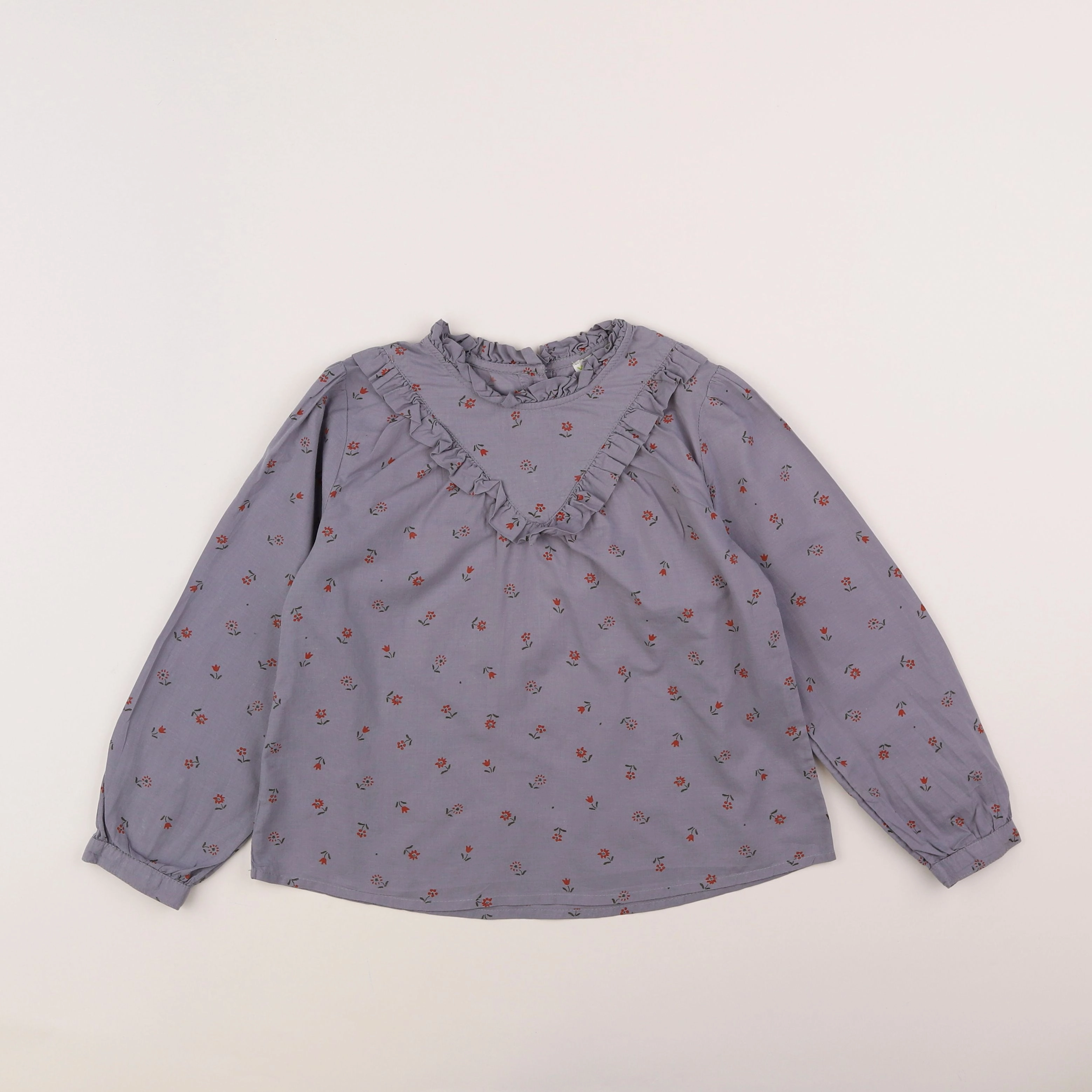 Vertbaudet - blouse gris - 8 ans