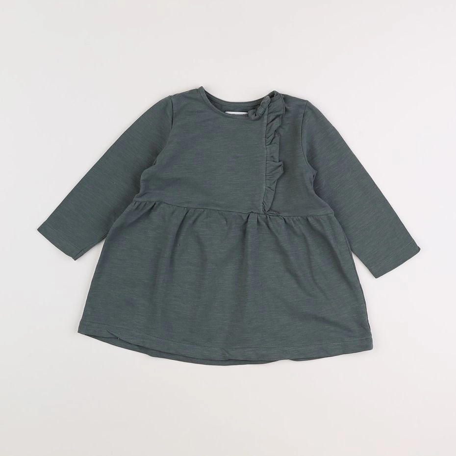 Vertbaudet - robe vert - 2 ans