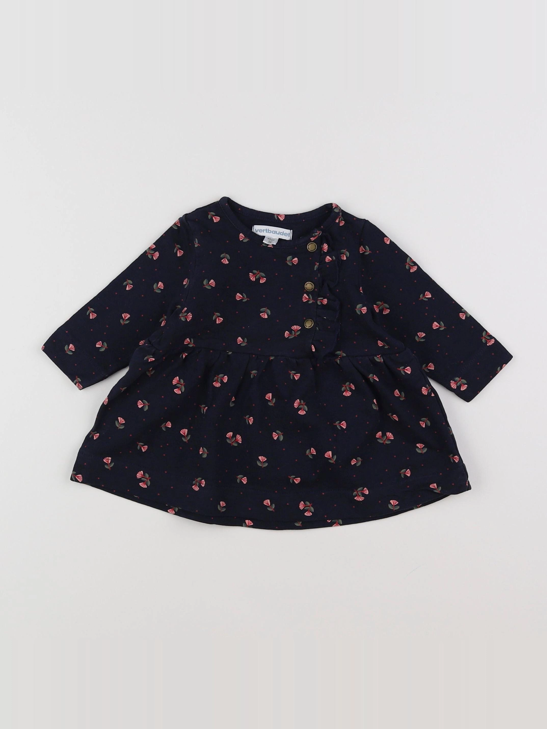 Vertbaudet - robe bleu - 3 mois