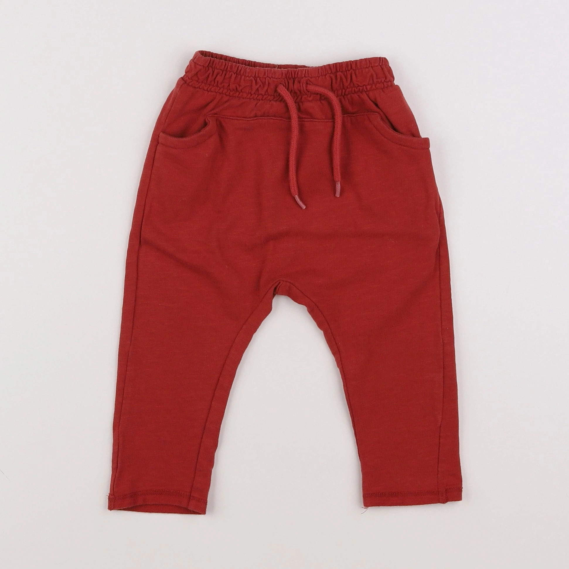 Vertbaudet - pantalon rouge - 6 mois