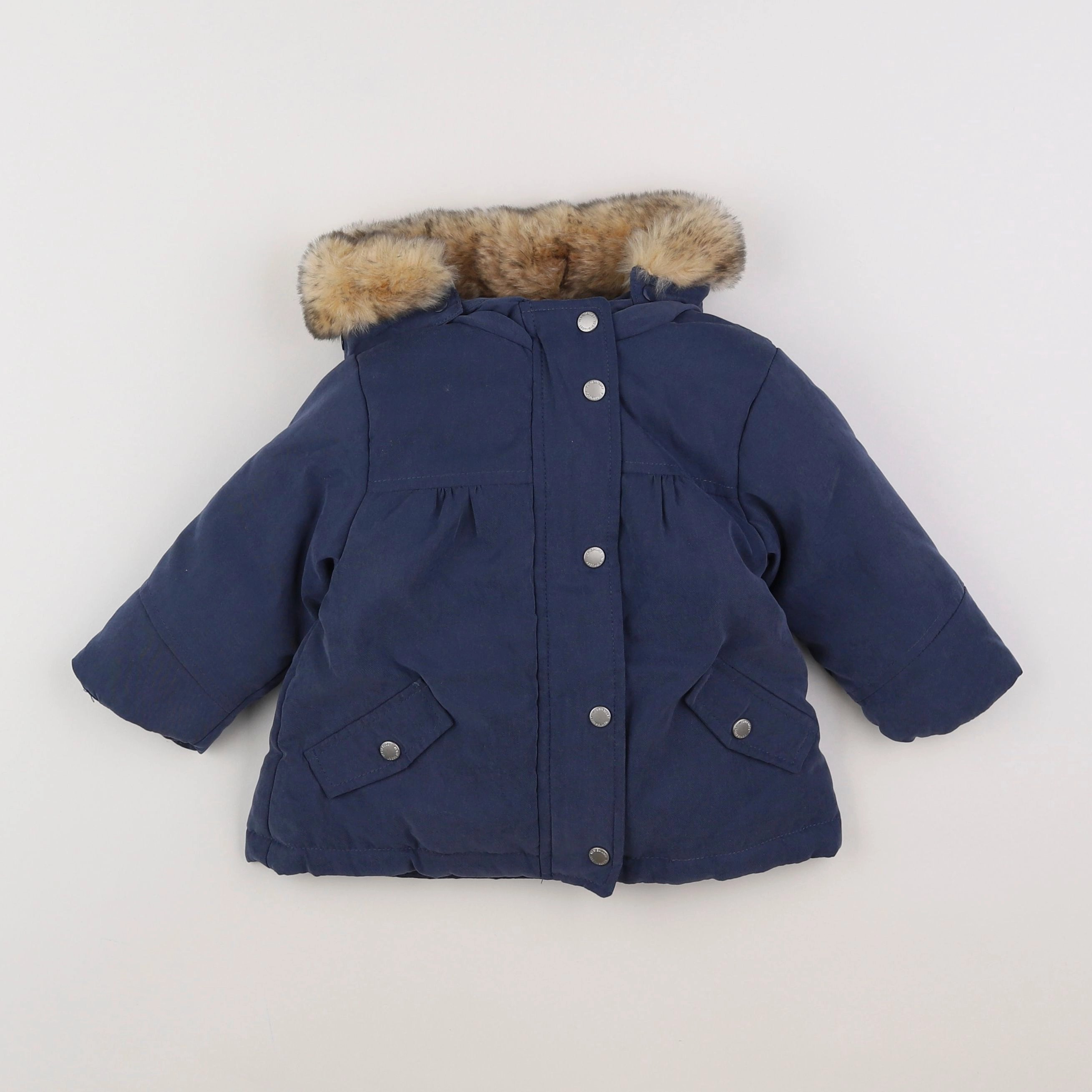 Vertbaudet - parka bleu - 12 mois