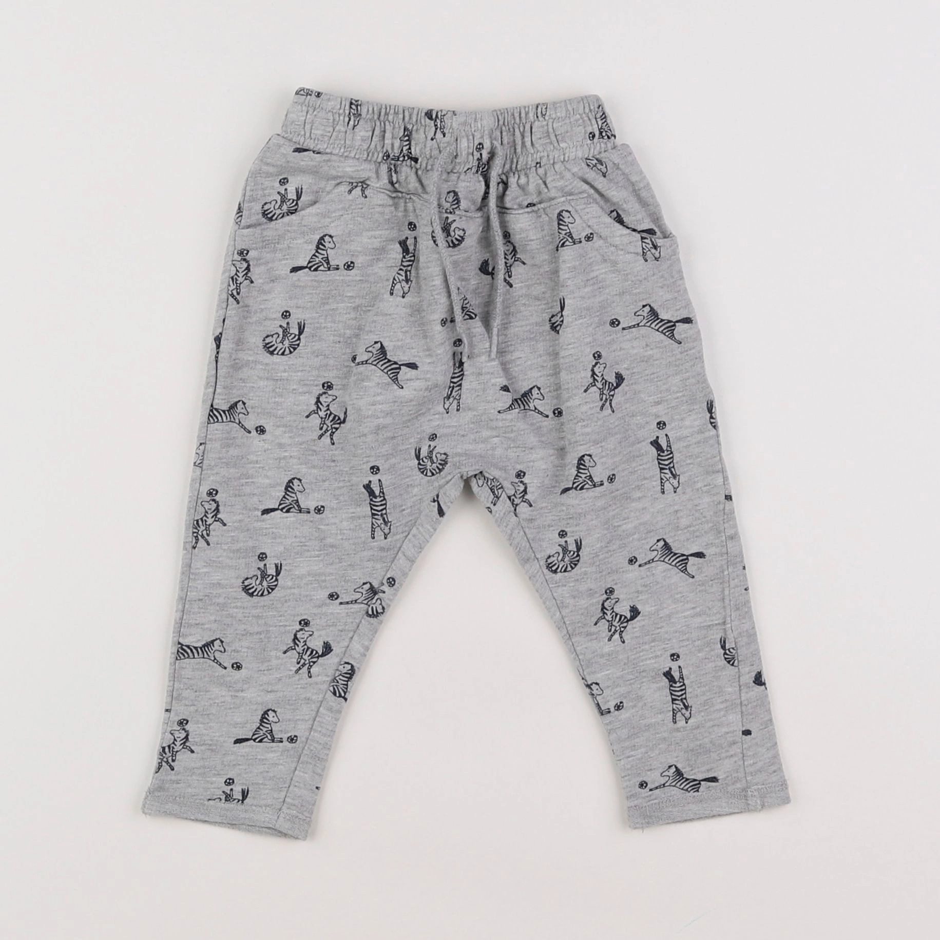 Vertbaudet - pantalon gris - 6 mois
