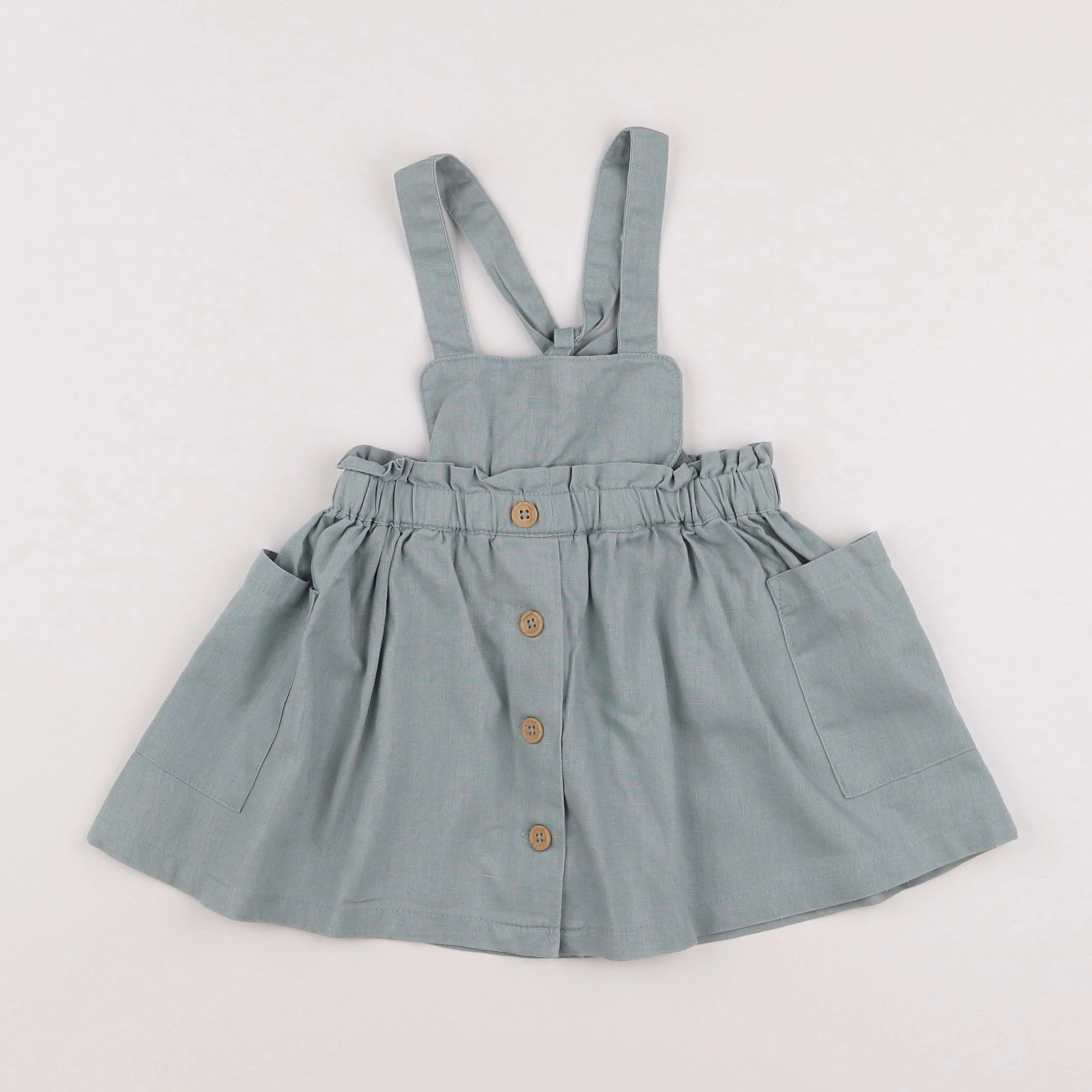 Vertbaudet - robe vert - 18 mois