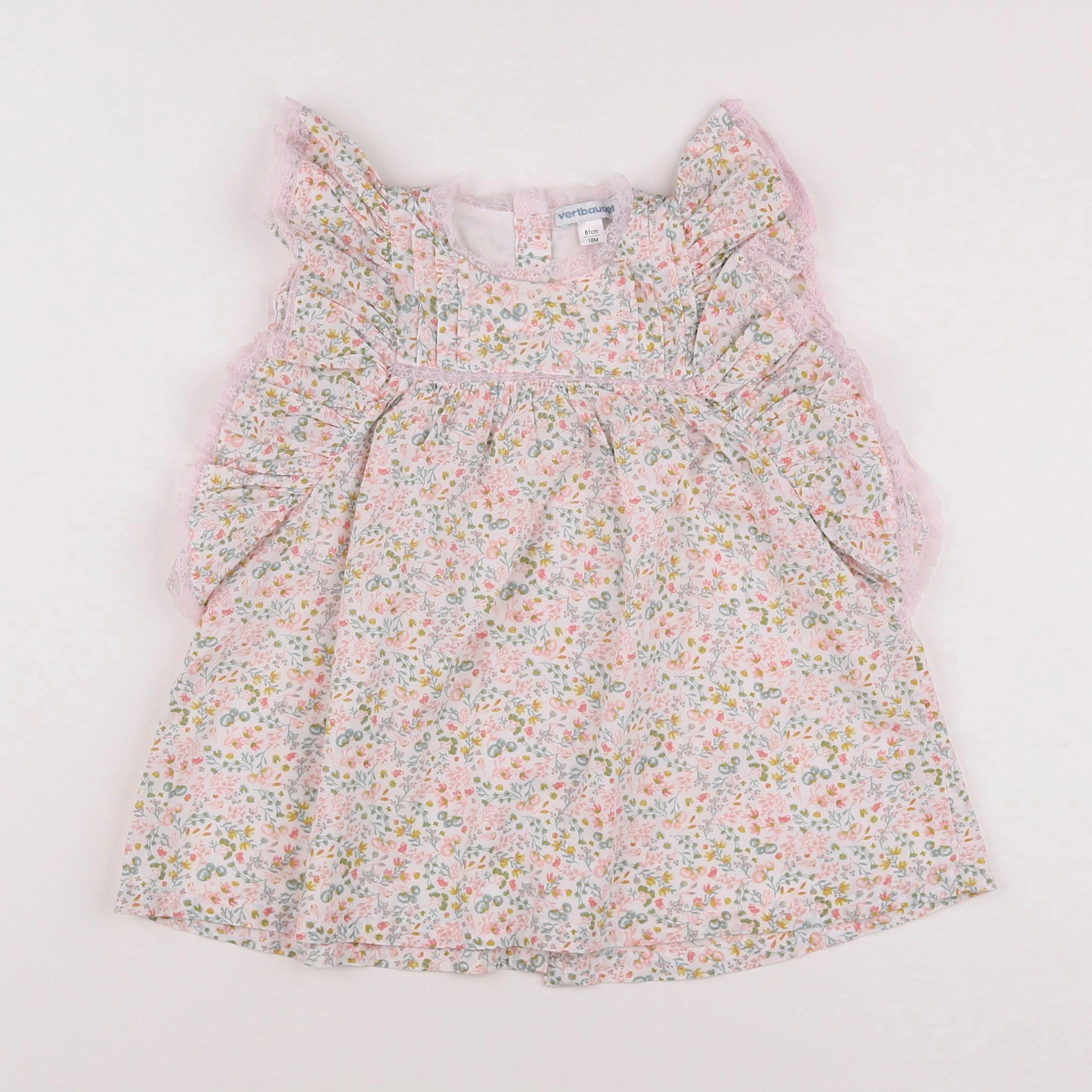 Vertbaudet - robe blanc - 18 mois