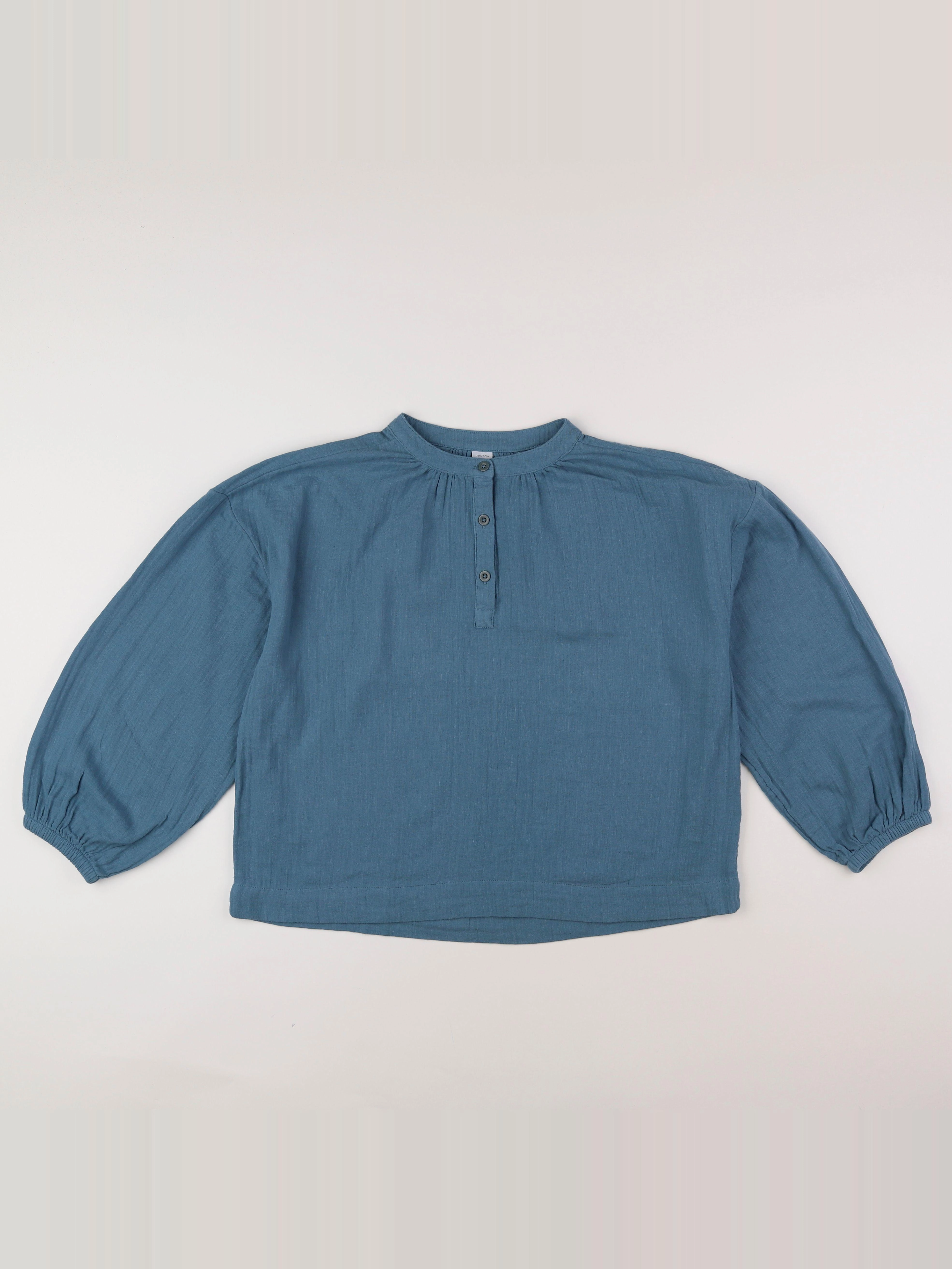 Petit Bateau - blouse bleu - 12 ans
