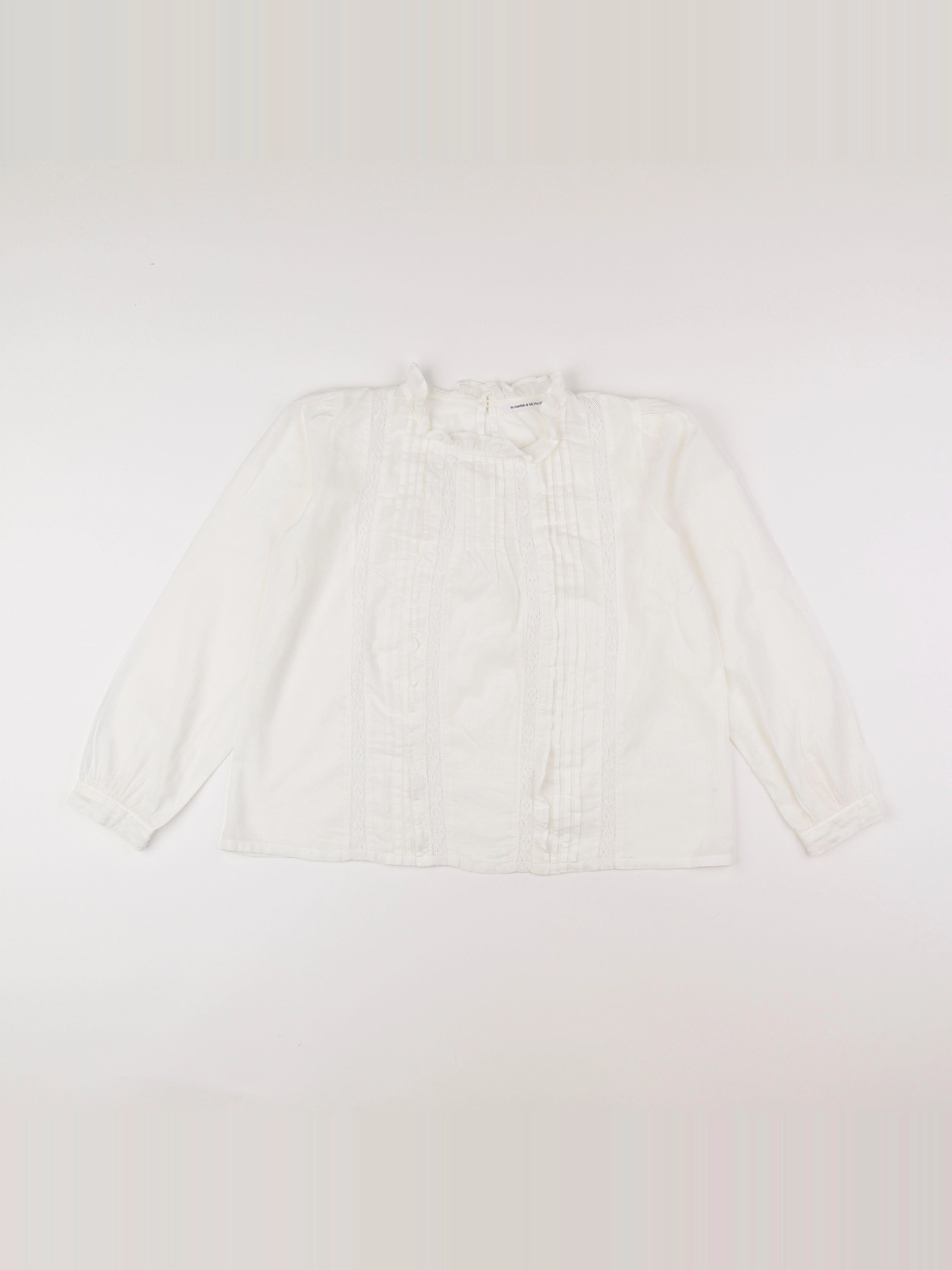Monoprix - blouse blanc - 12 ans