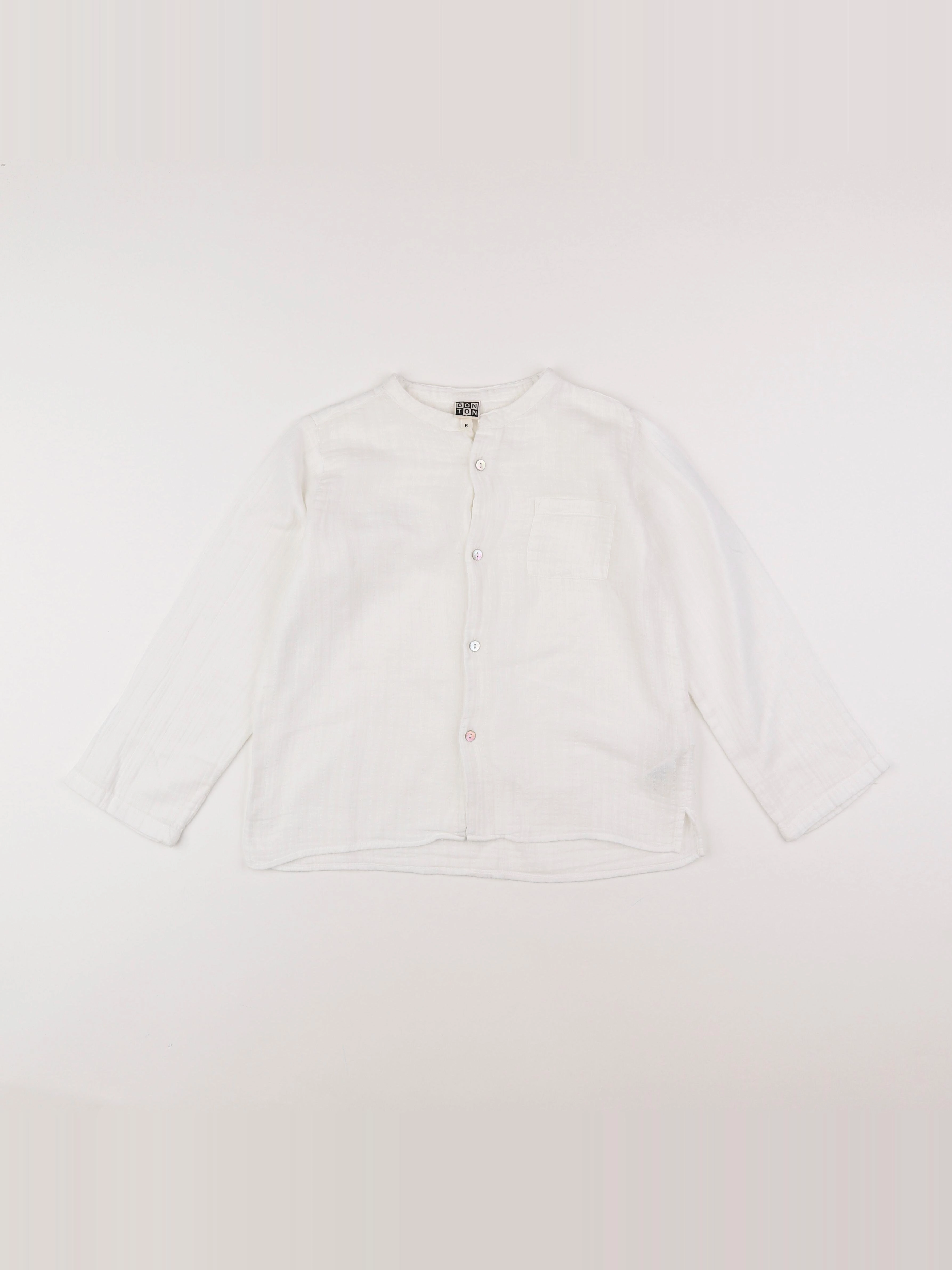 Bonton - chemise blanc - 6 ans