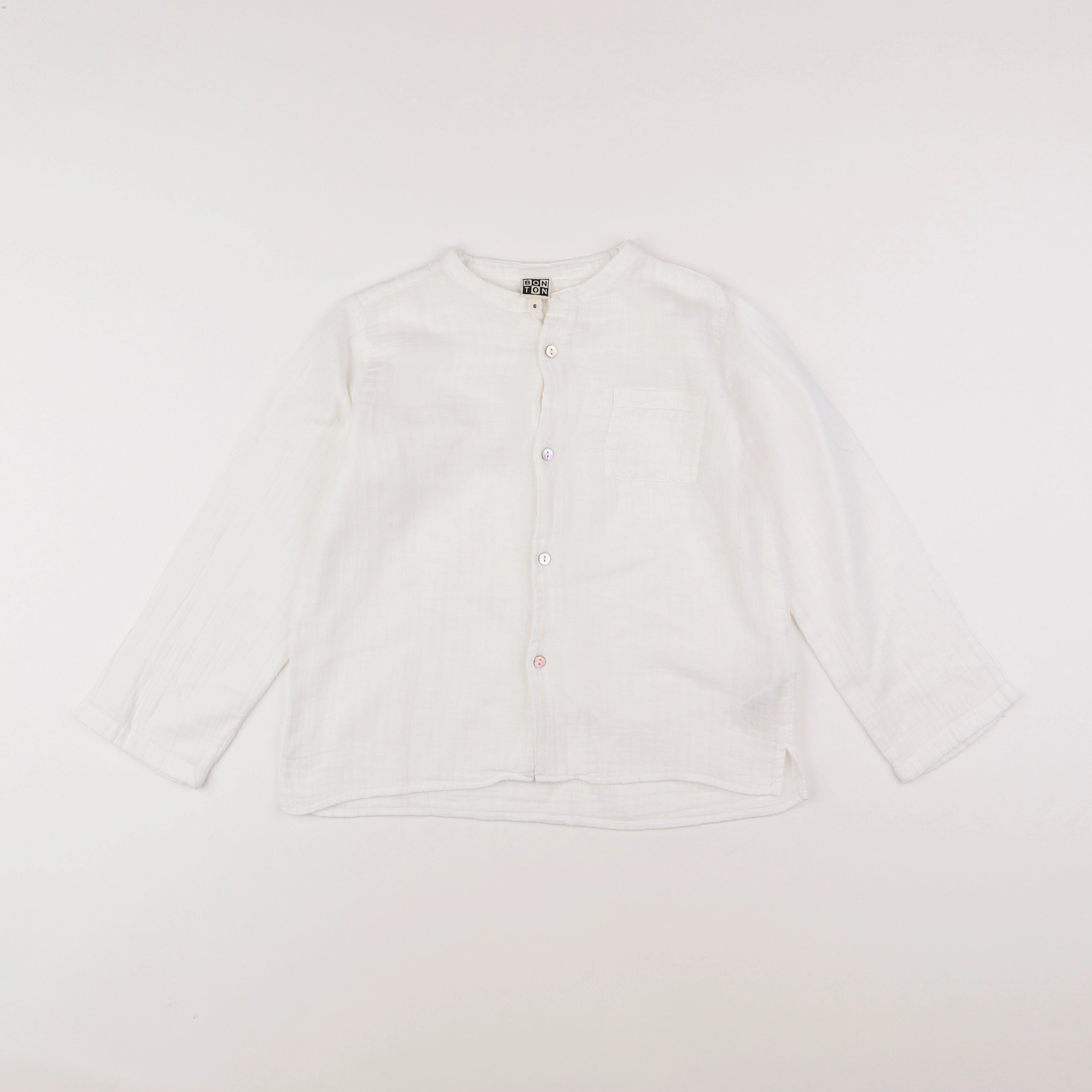 Bonton - chemise blanc - 6 ans