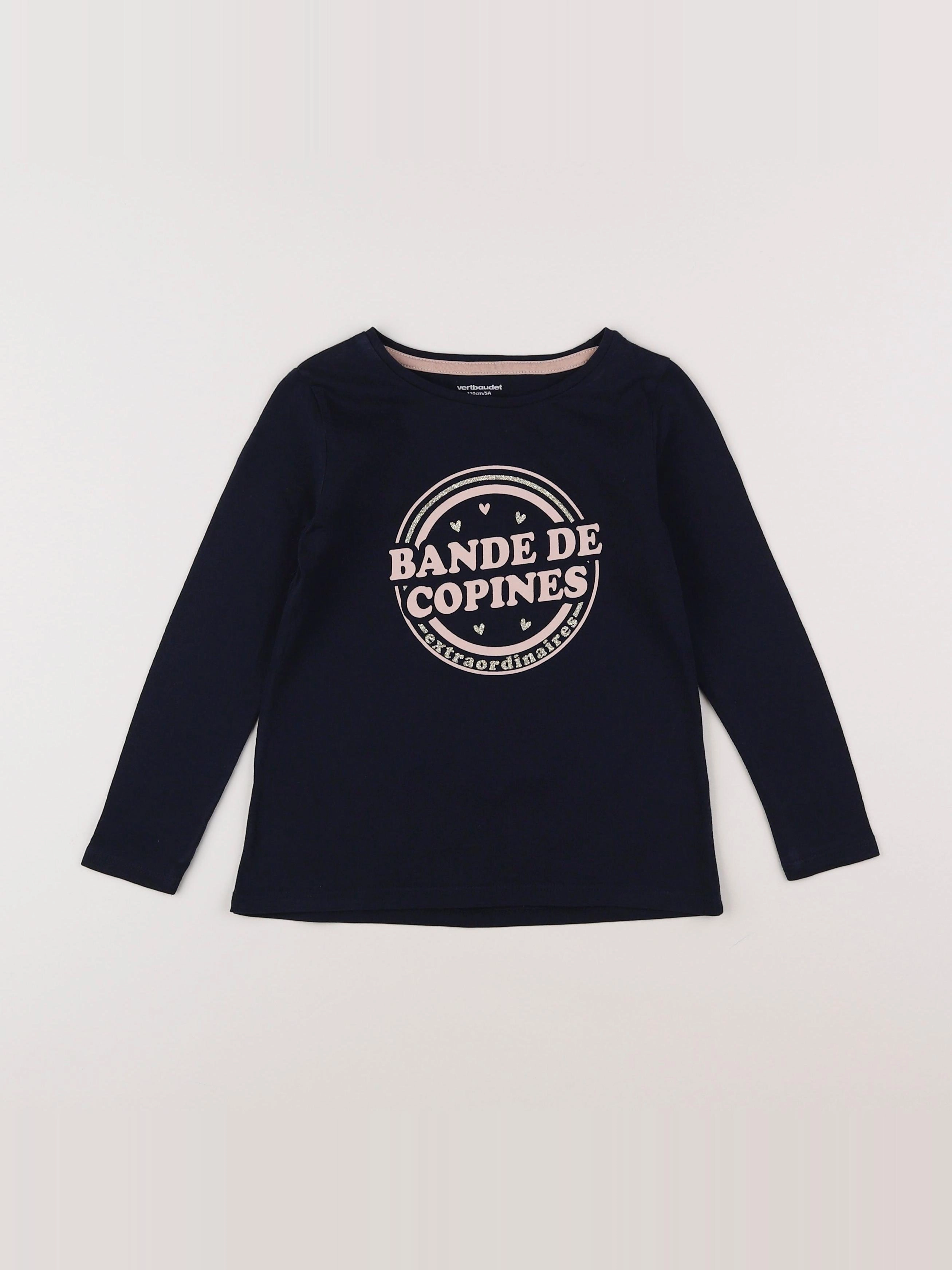 Vertbaudet - tee-shirt bleu - 5 ans