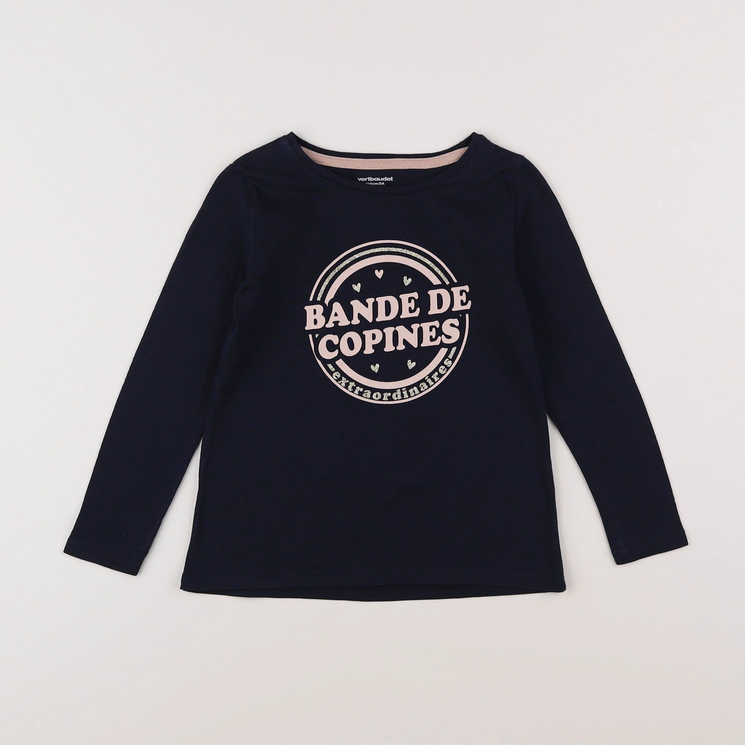 Vertbaudet - tee-shirt bleu - 5 ans