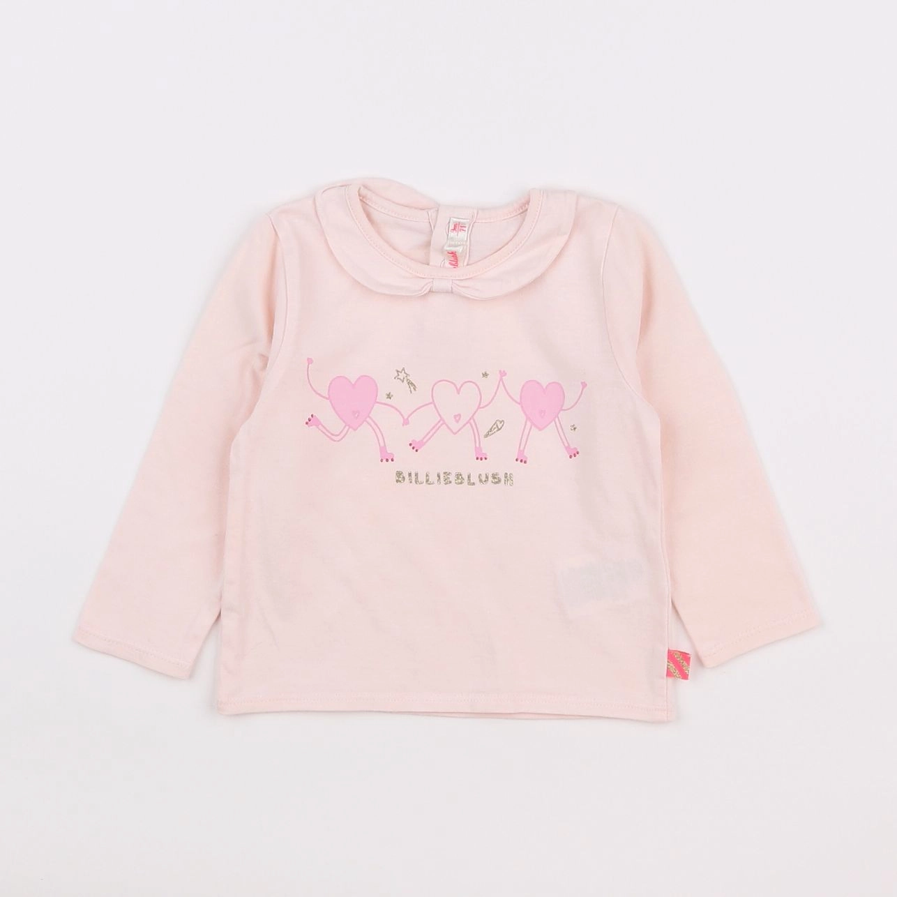 Billie Blush - tee-shirt rose - 9 mois