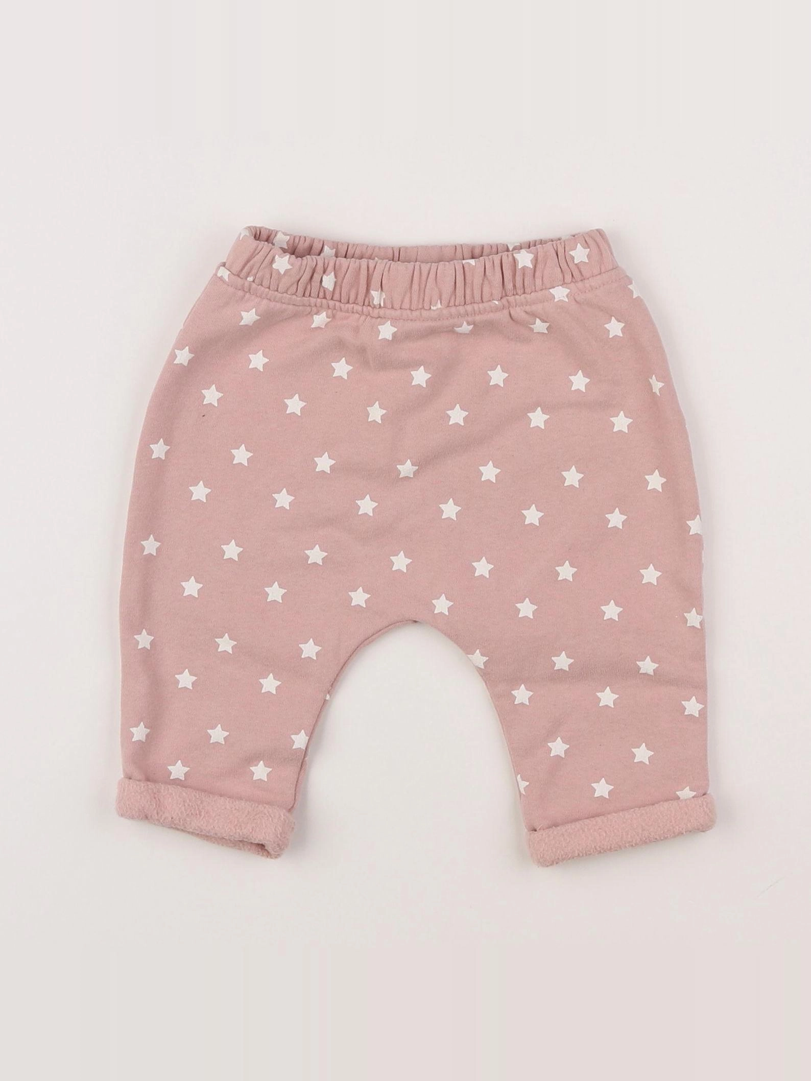 Vertbaudet - jogging doublé rose - 3 mois