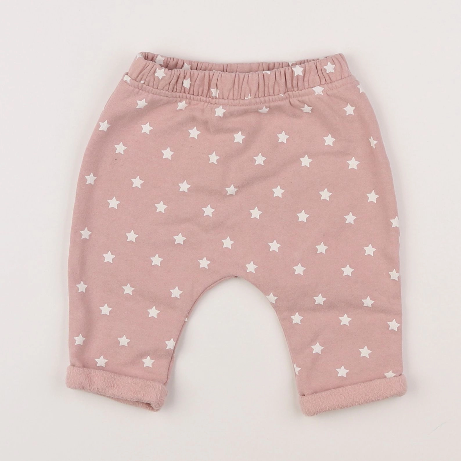 Vertbaudet - jogging doublé rose - 3 mois