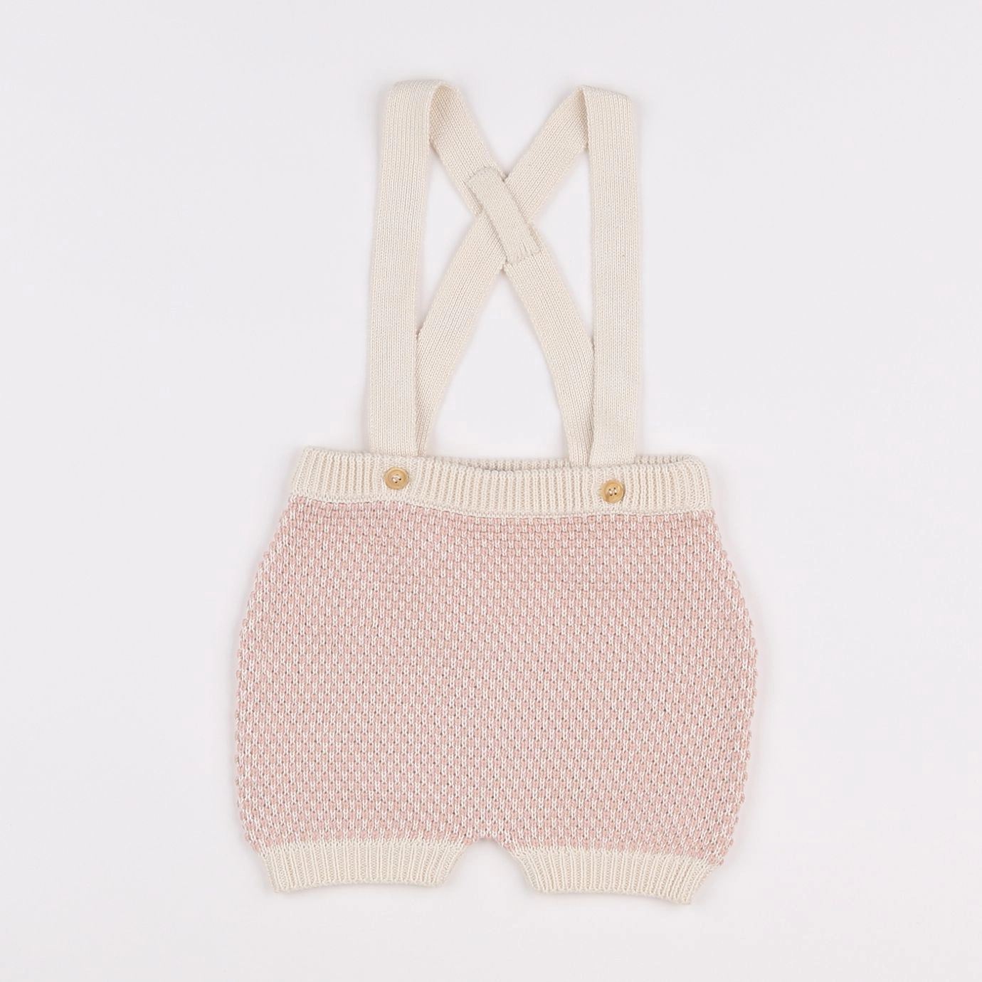 Petite Lucette - short beige, rose - 18 mois