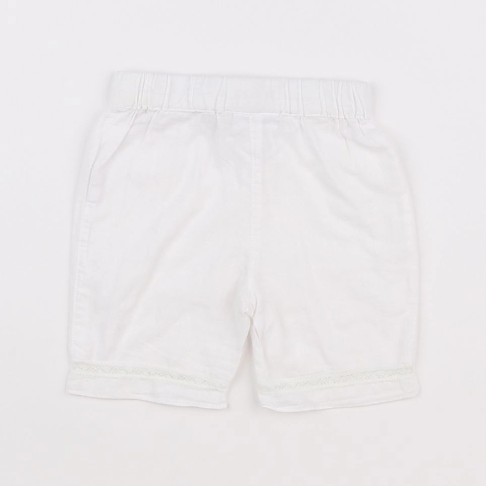 Vertbaudet - short blanc - 6 mois