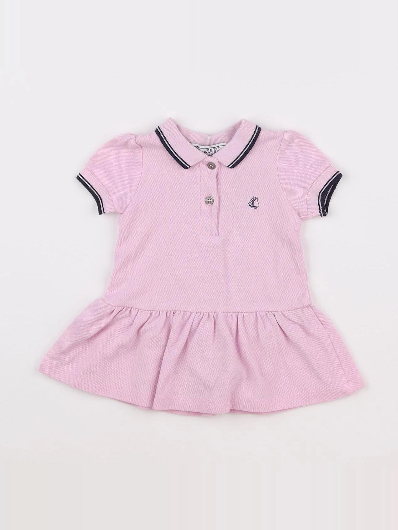 Petit Bateau - robe rose - 3 mois