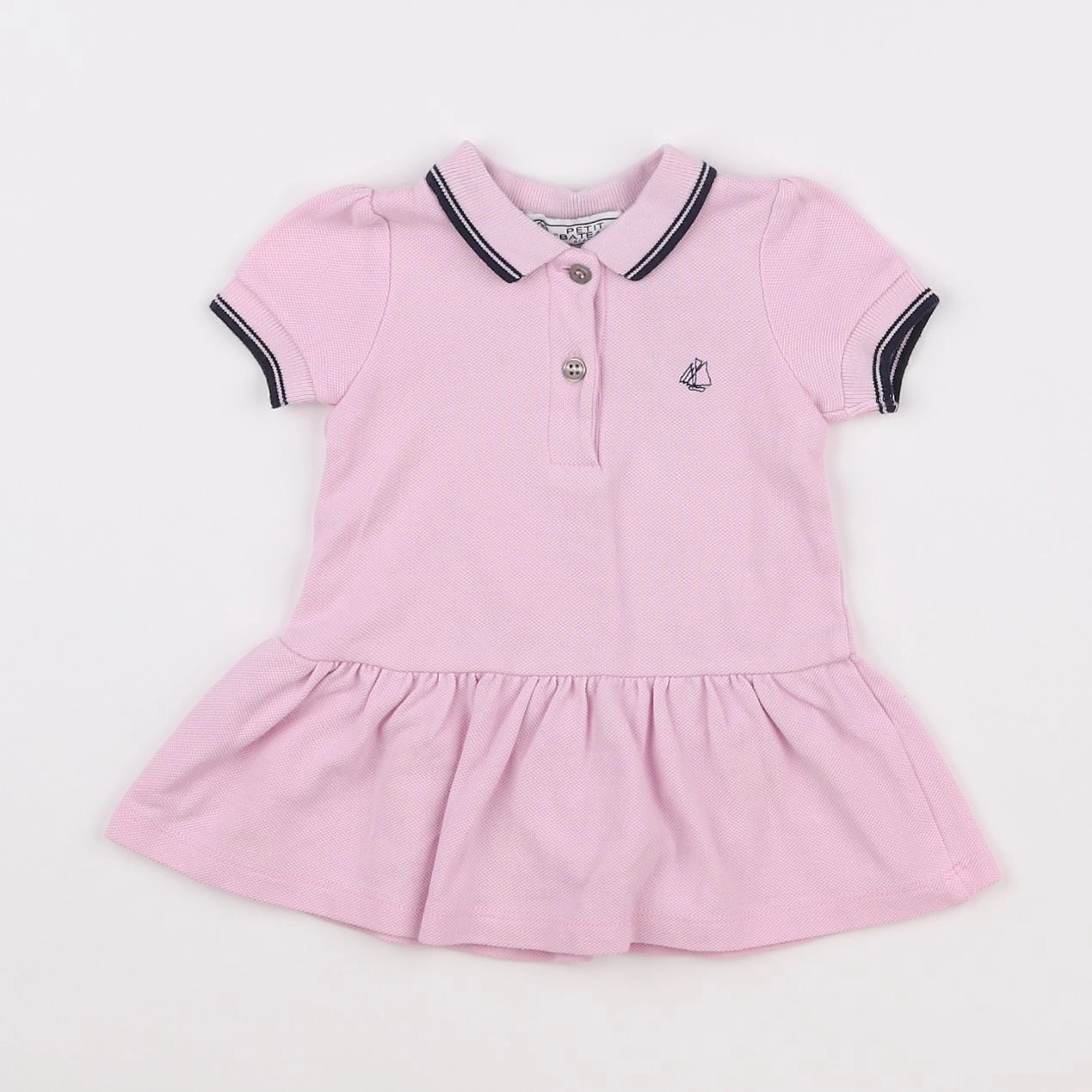 Petit Bateau - robe rose - 3 mois