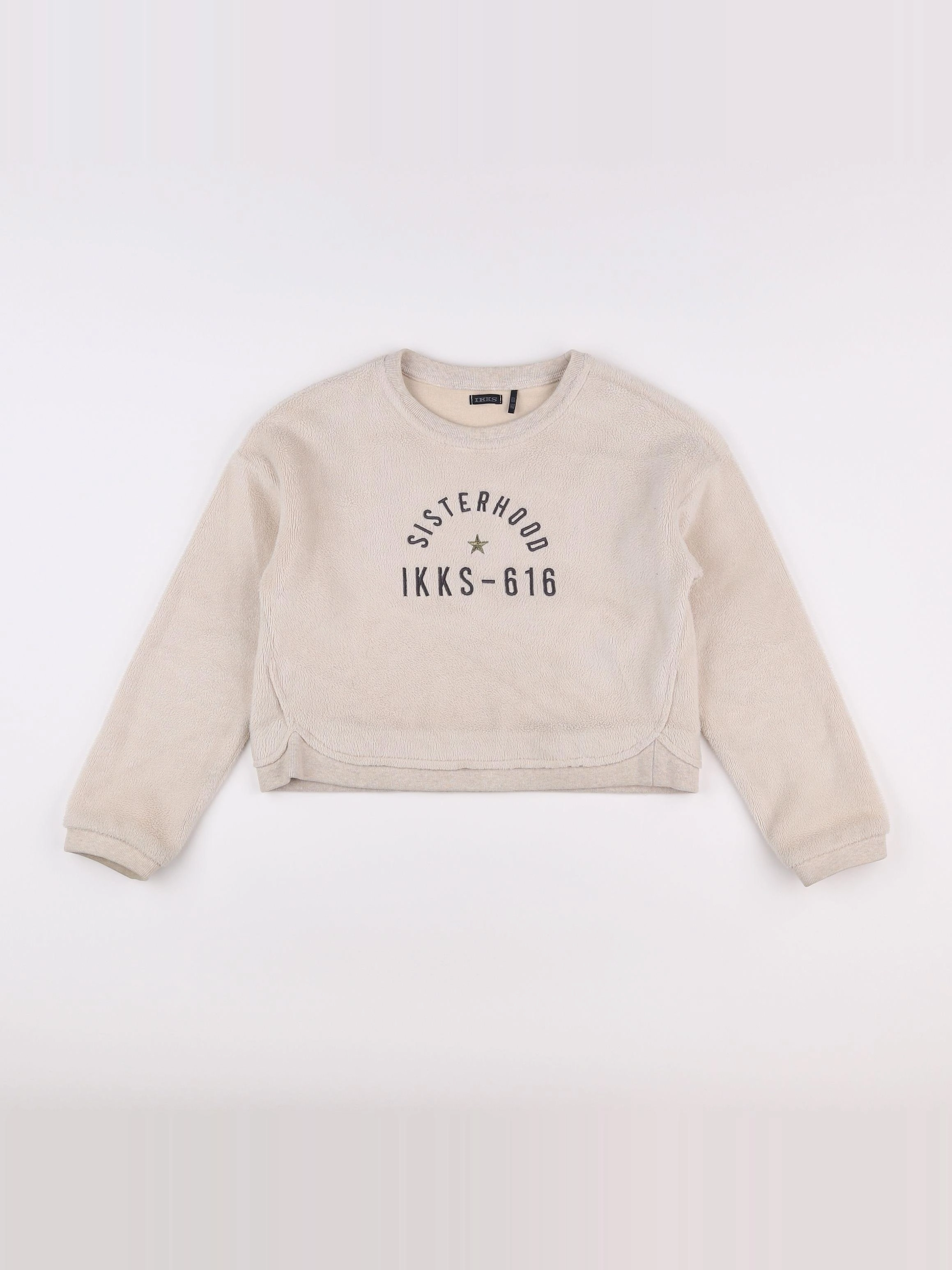 IKKS - sweat beige - 10 ans