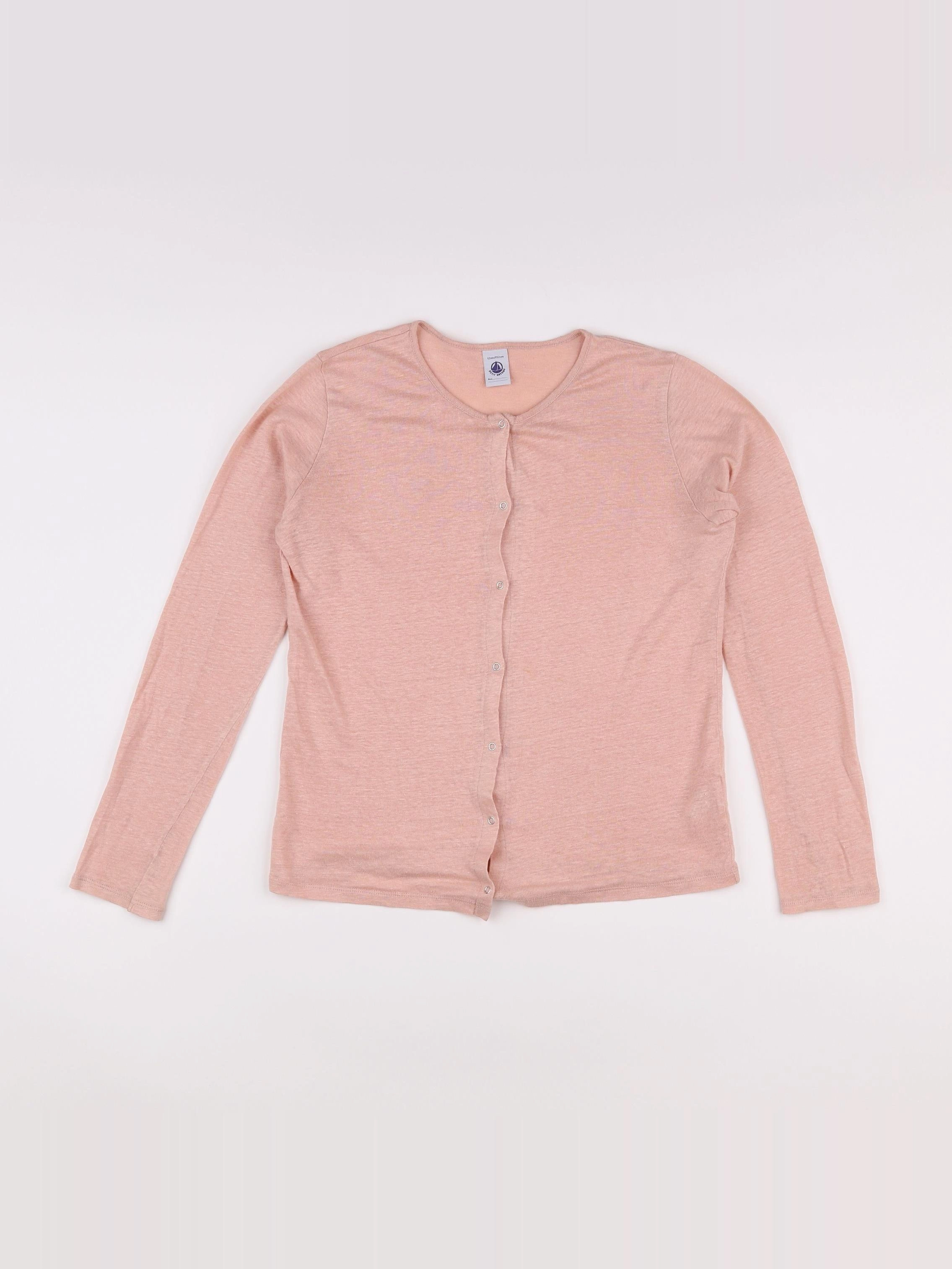 Petit Bateau - tee-shirt rose - 12 ans