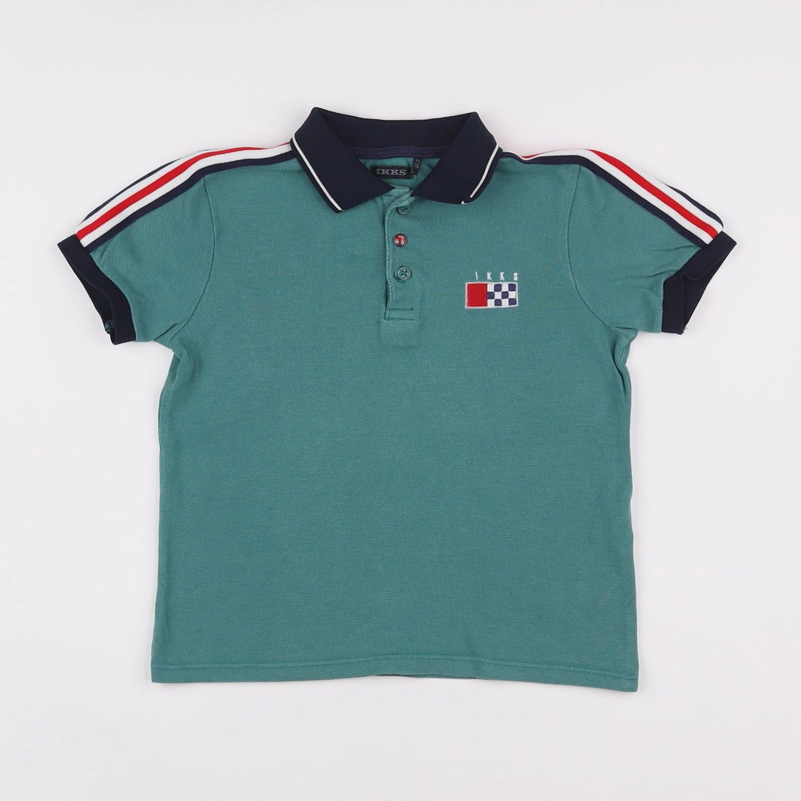 IKKS - polo vert - 6 ans