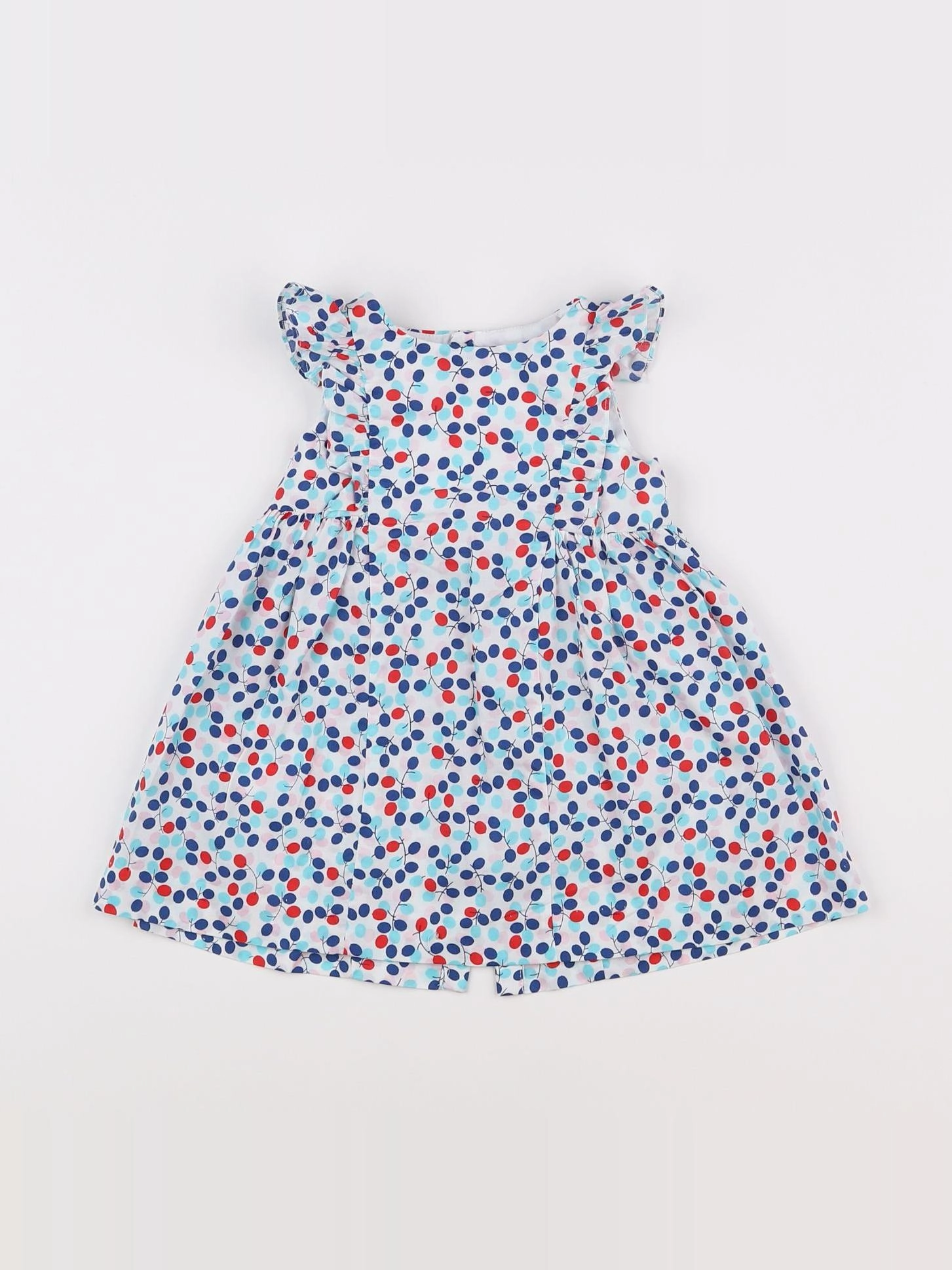Jacadi - robe bleu, rouge - 12 mois