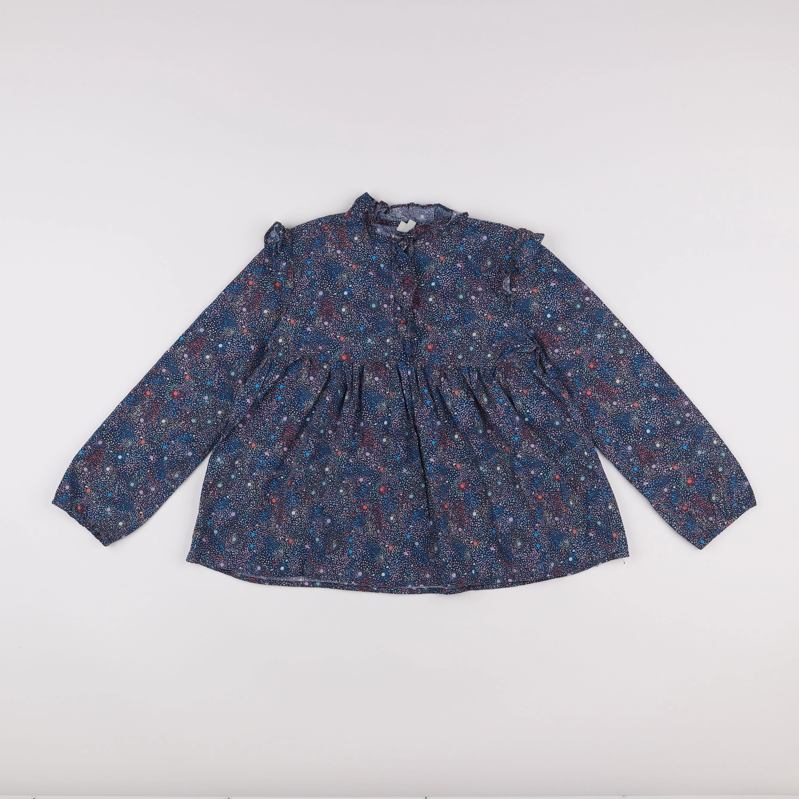 Bonton - blouse bleu - 10 ans
