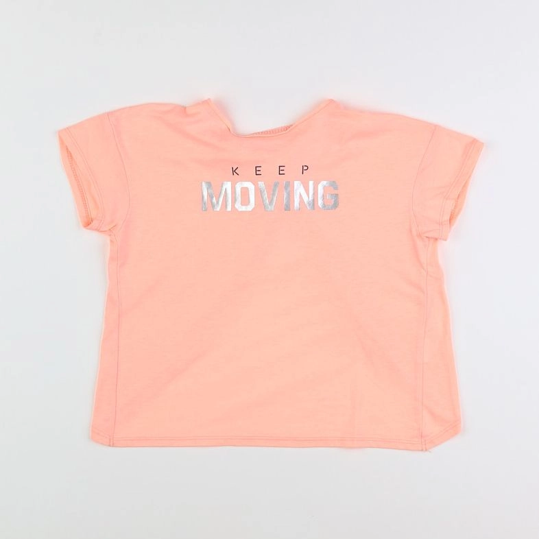 Vertbaudet - tee-shirt rose fluo - 8 ans