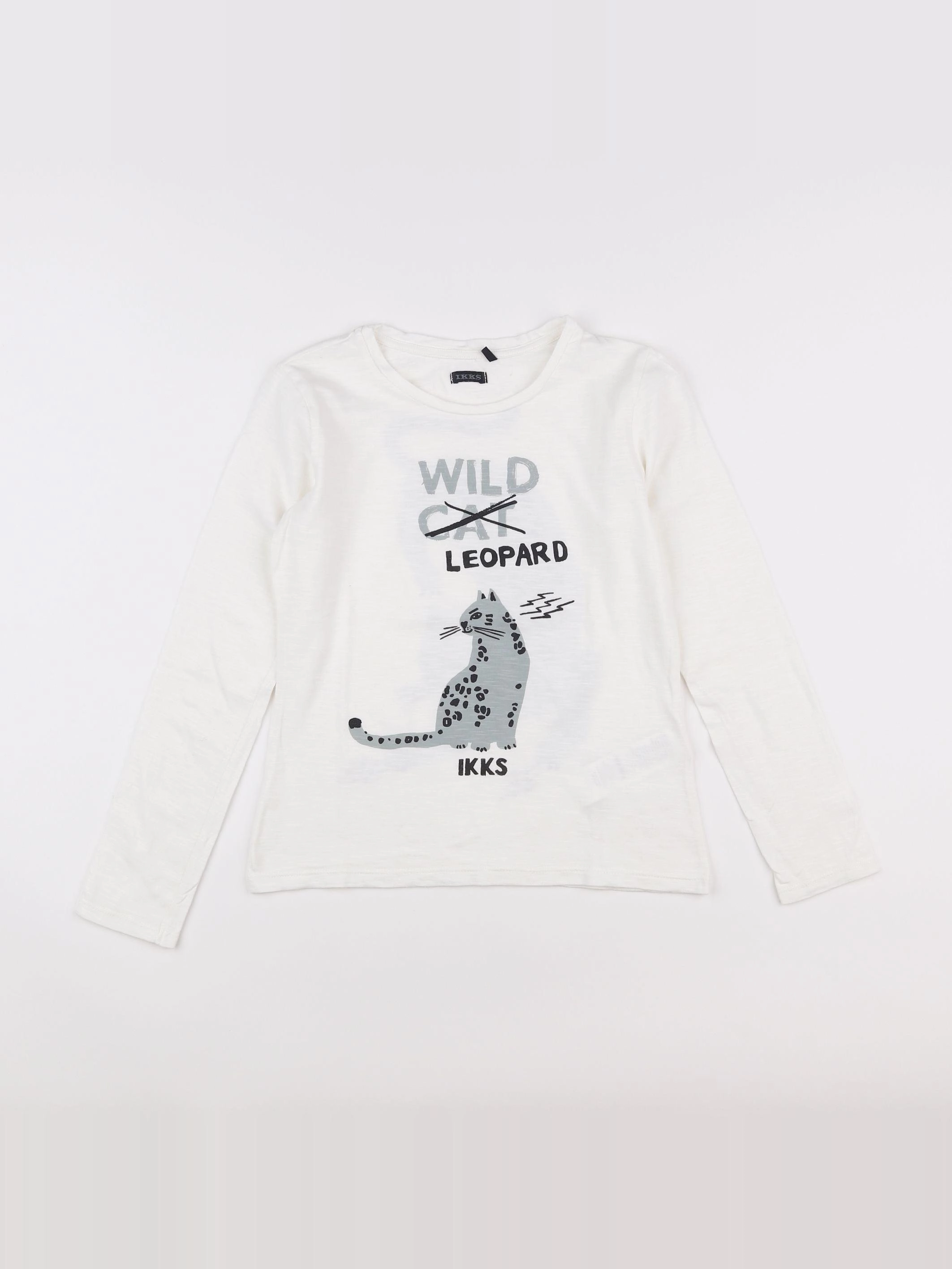 IKKS - tee-shirt imprimé au dos blanc - 10 ans