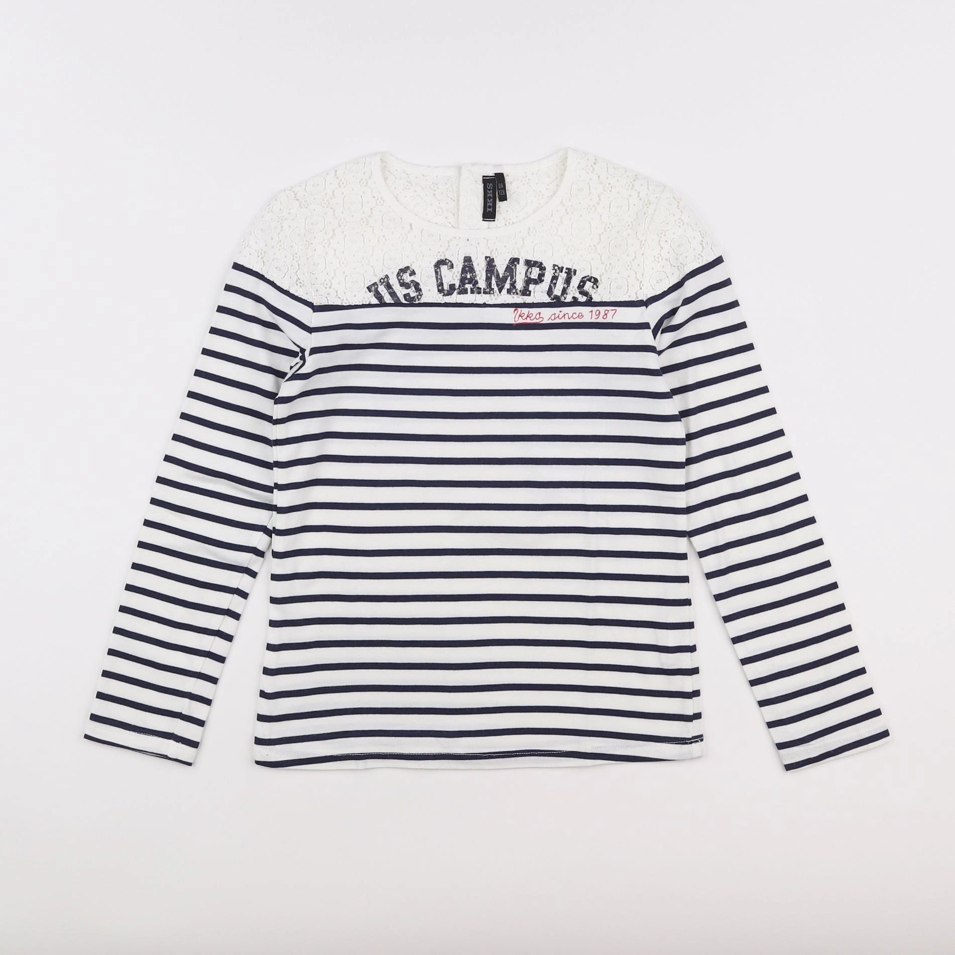 IKKS - tee-shirt imprimé au dos bleu - 8 ans